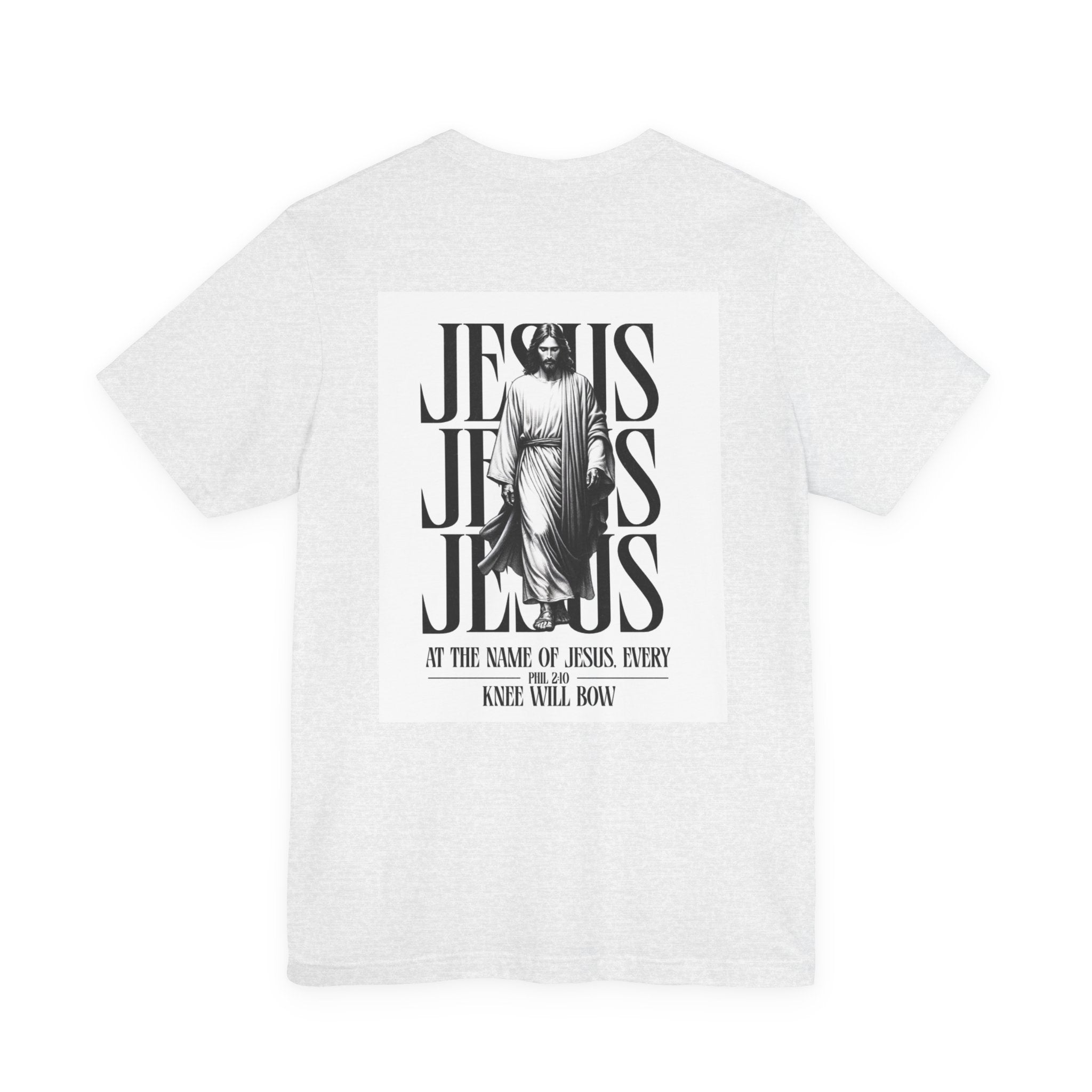 Jesus typography tee | Religious Jesus back graphic tee
