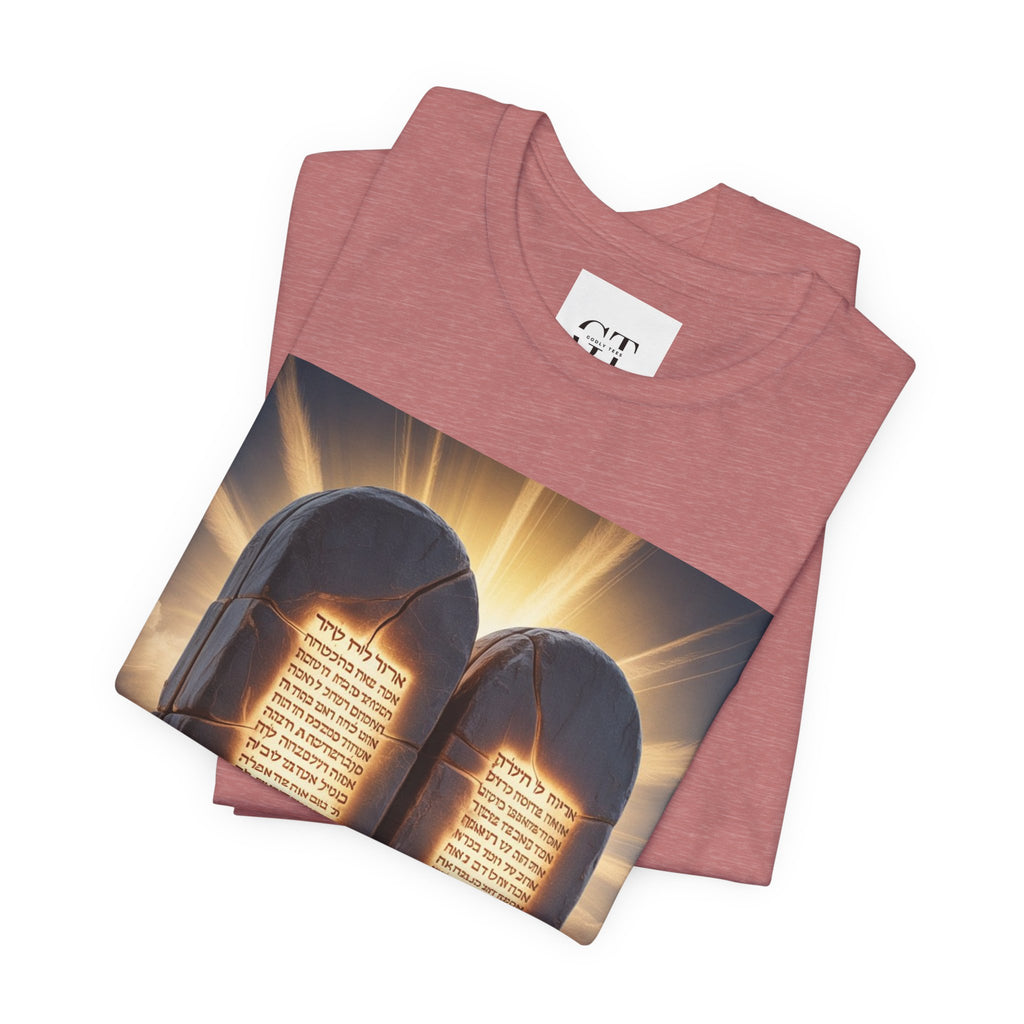 Ten Commandments Tablet T-shirt | Religious Scripture Apparel