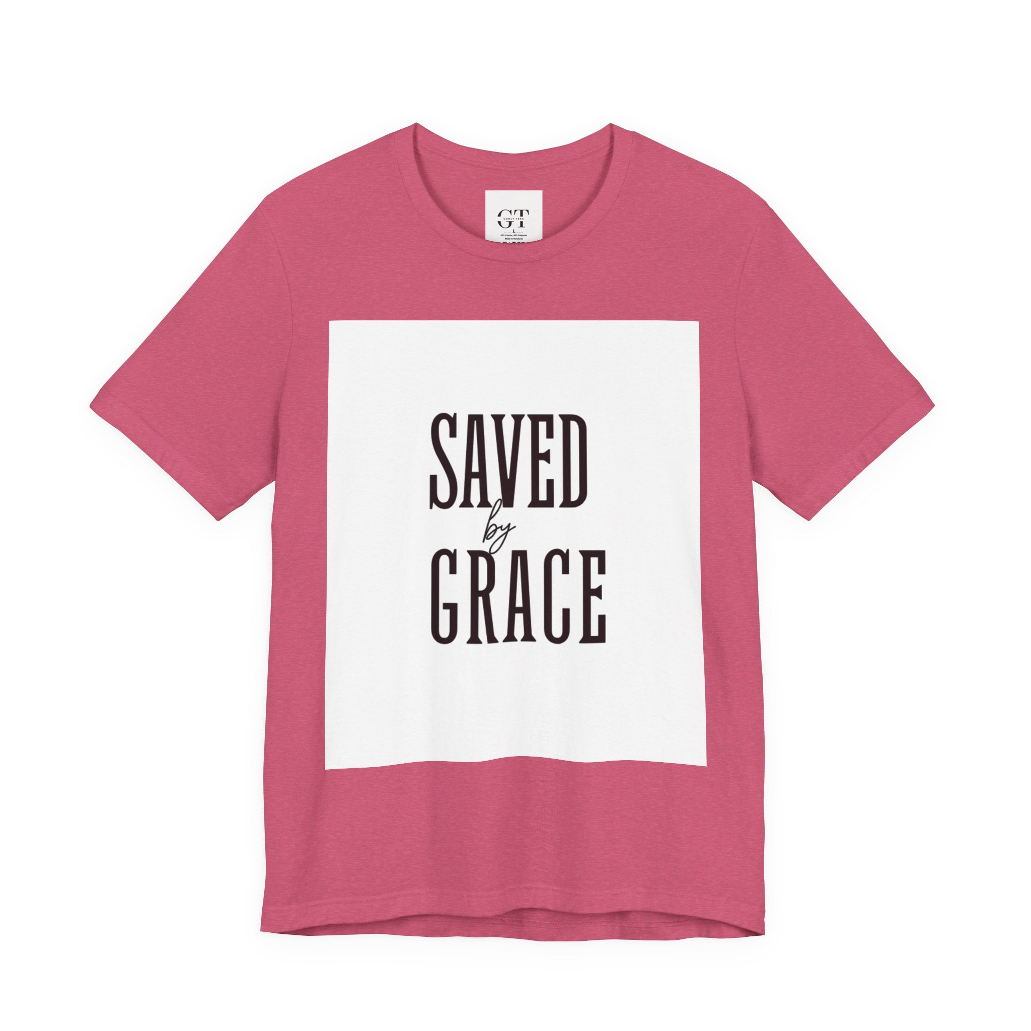Saved by Grace T-shirt | Christian faith scripture graphic