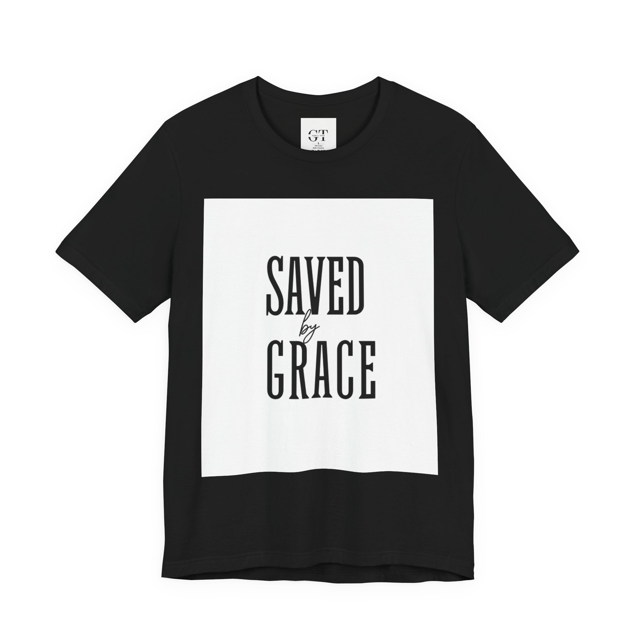 Saved by Grace T-shirt | Christian faith scripture graphic
