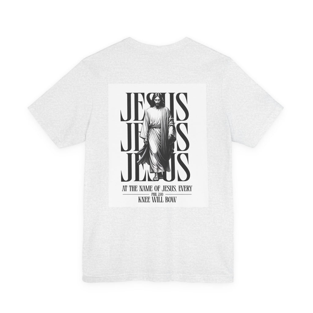 Jesus typography tee | Religious Jesus back graphic tee