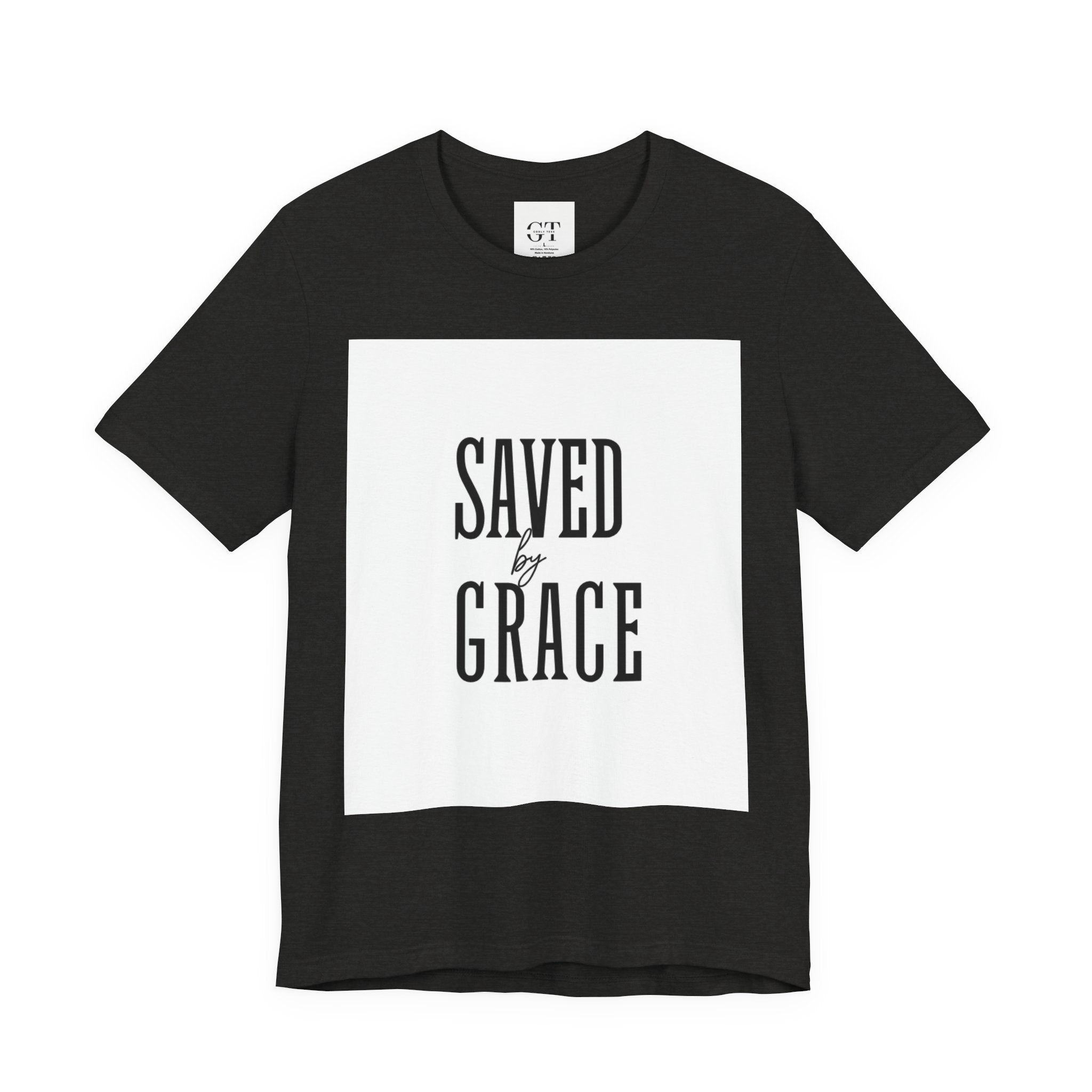 Saved by Grace T-shirt | Christian faith scripture graphic