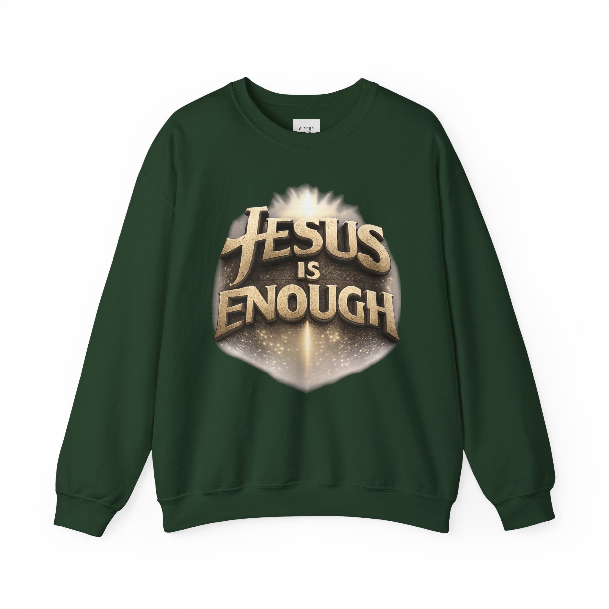 Jesus Is Enough Crewneck Sweatshirt — Faith-Based Christian Pullover