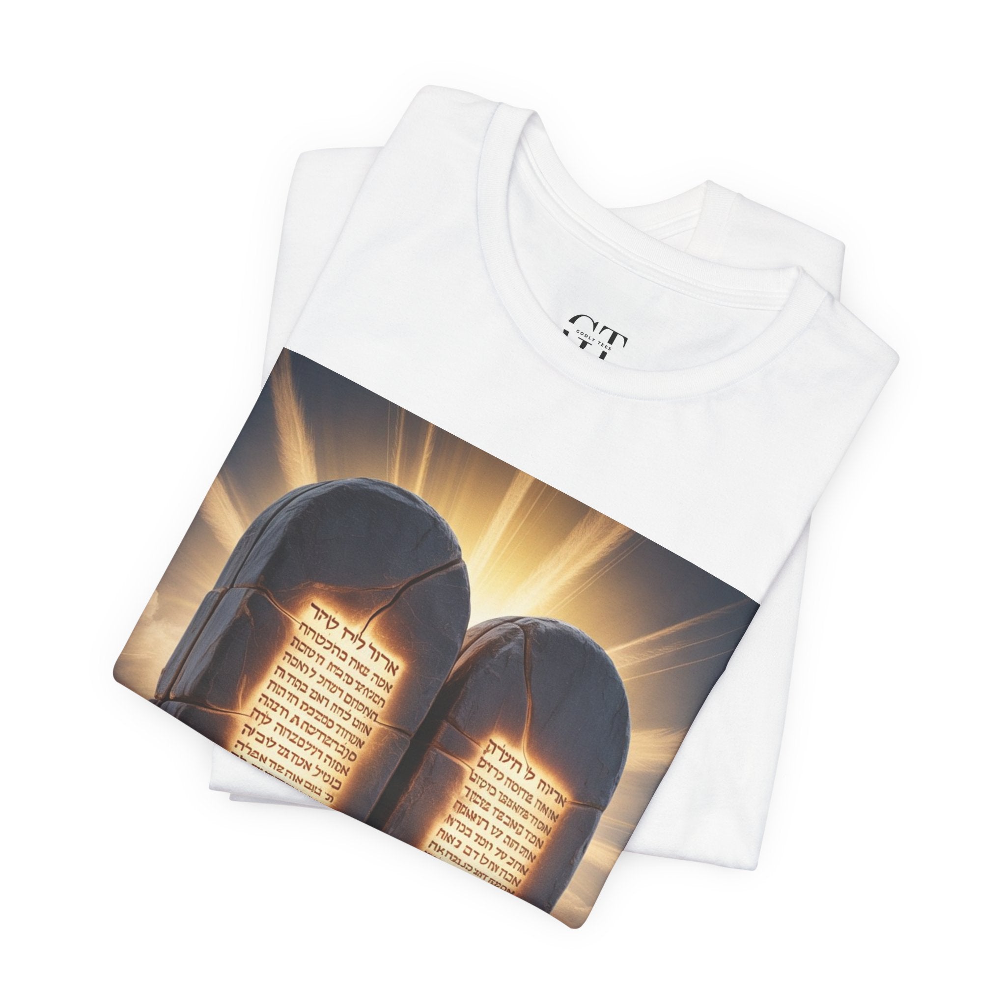 Ten Commandments Tablet T-shirt | Religious Scripture Apparel