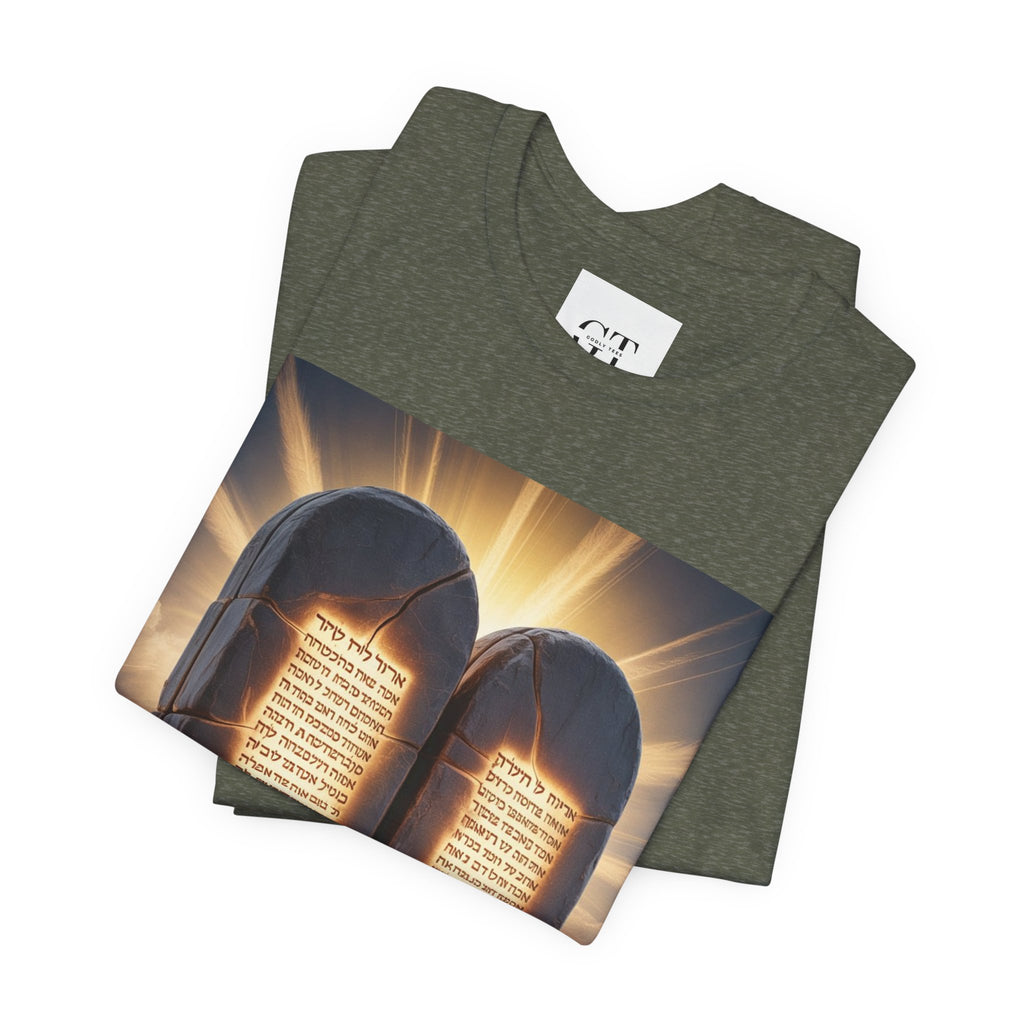 Ten Commandments Tablet T-shirt | Religious Scripture Apparel