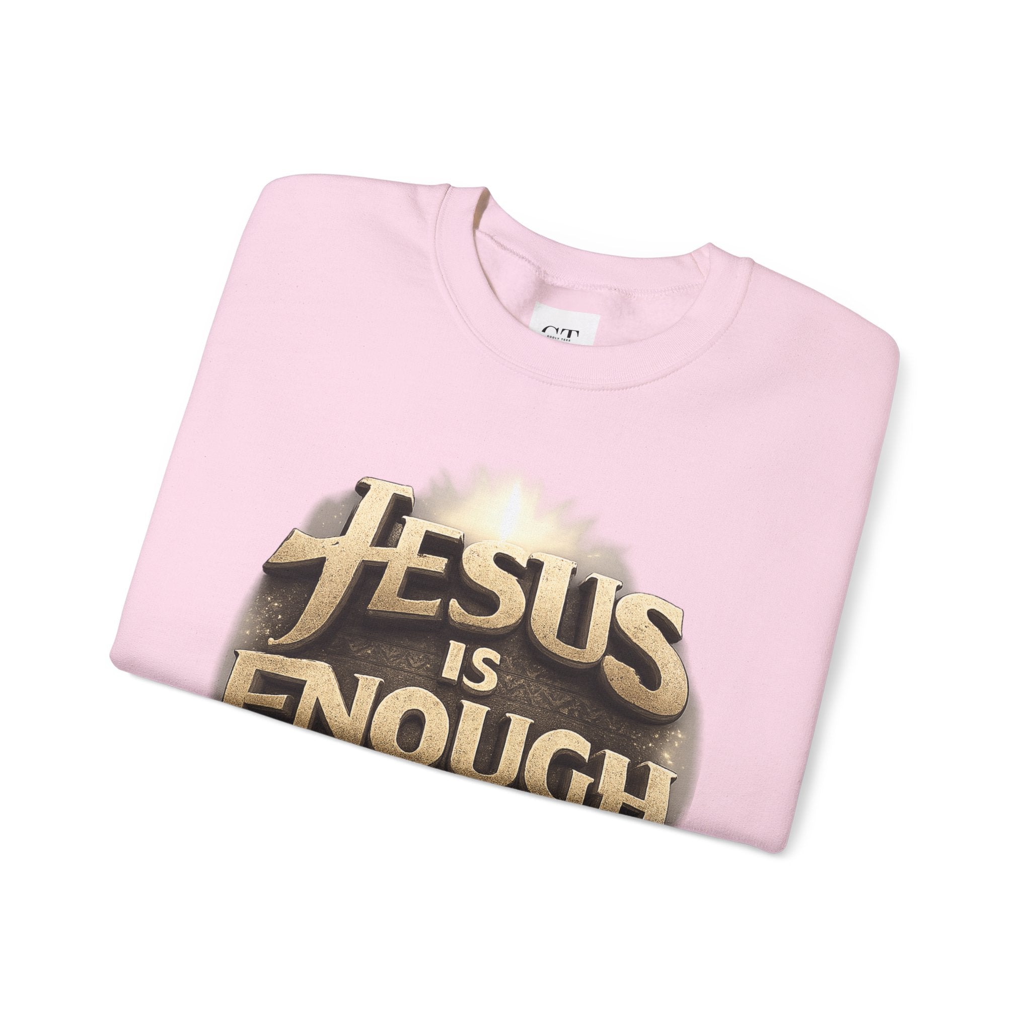 Jesus Is Enough Crewneck Sweatshirt — Faith-Based Christian Pullover