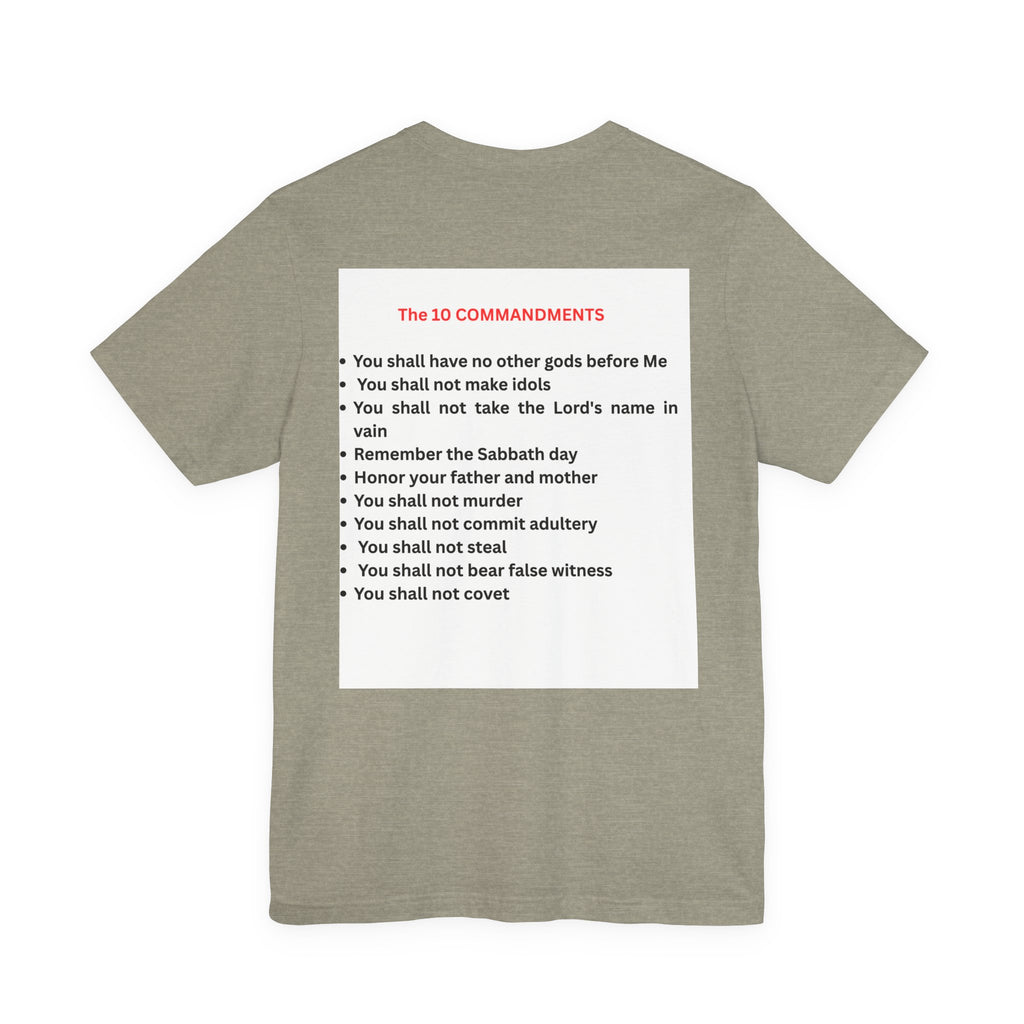 Ten Commandments Tablet T-shirt | Religious Scripture Apparel