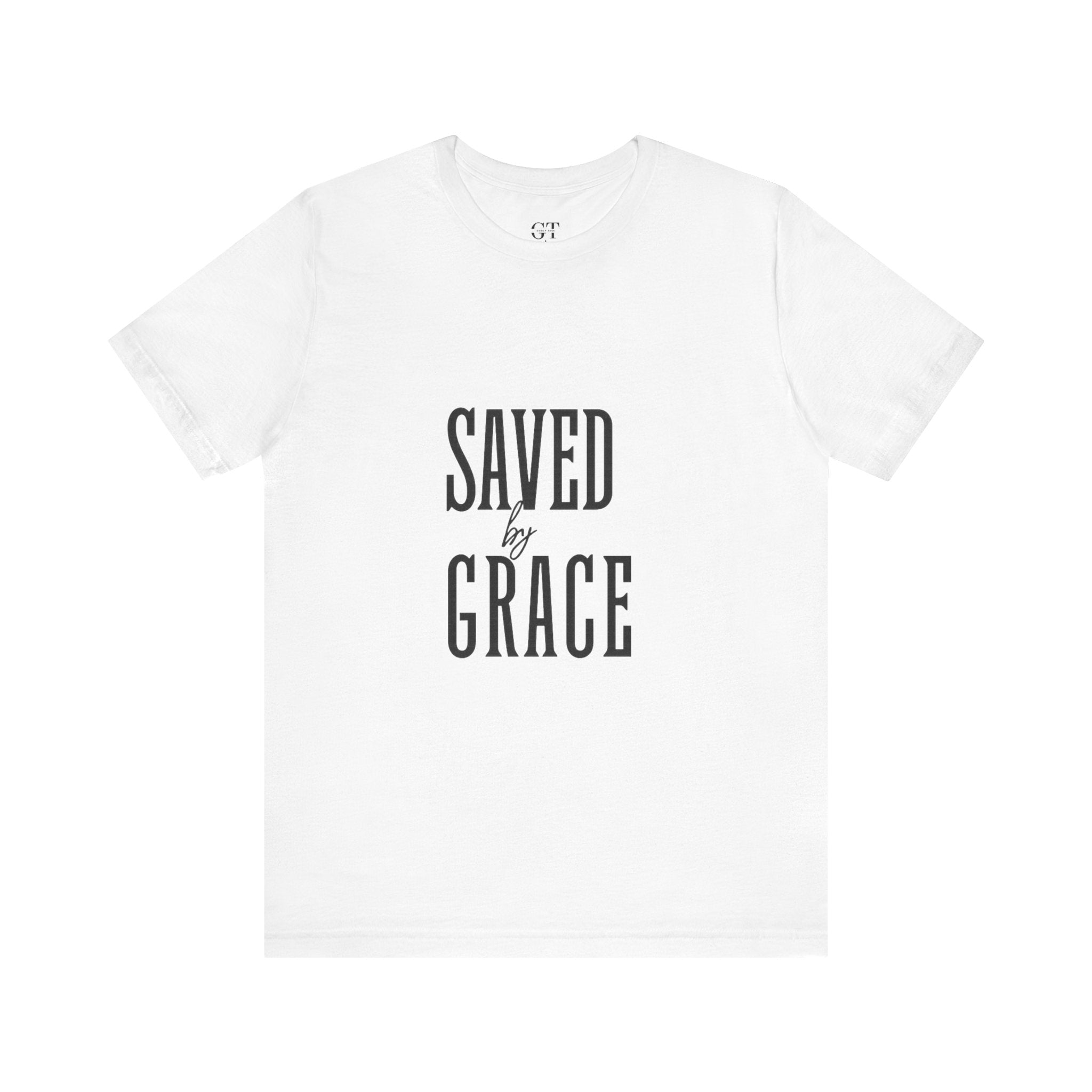 Saved by Grace T-shirt | Christian faith scripture graphic