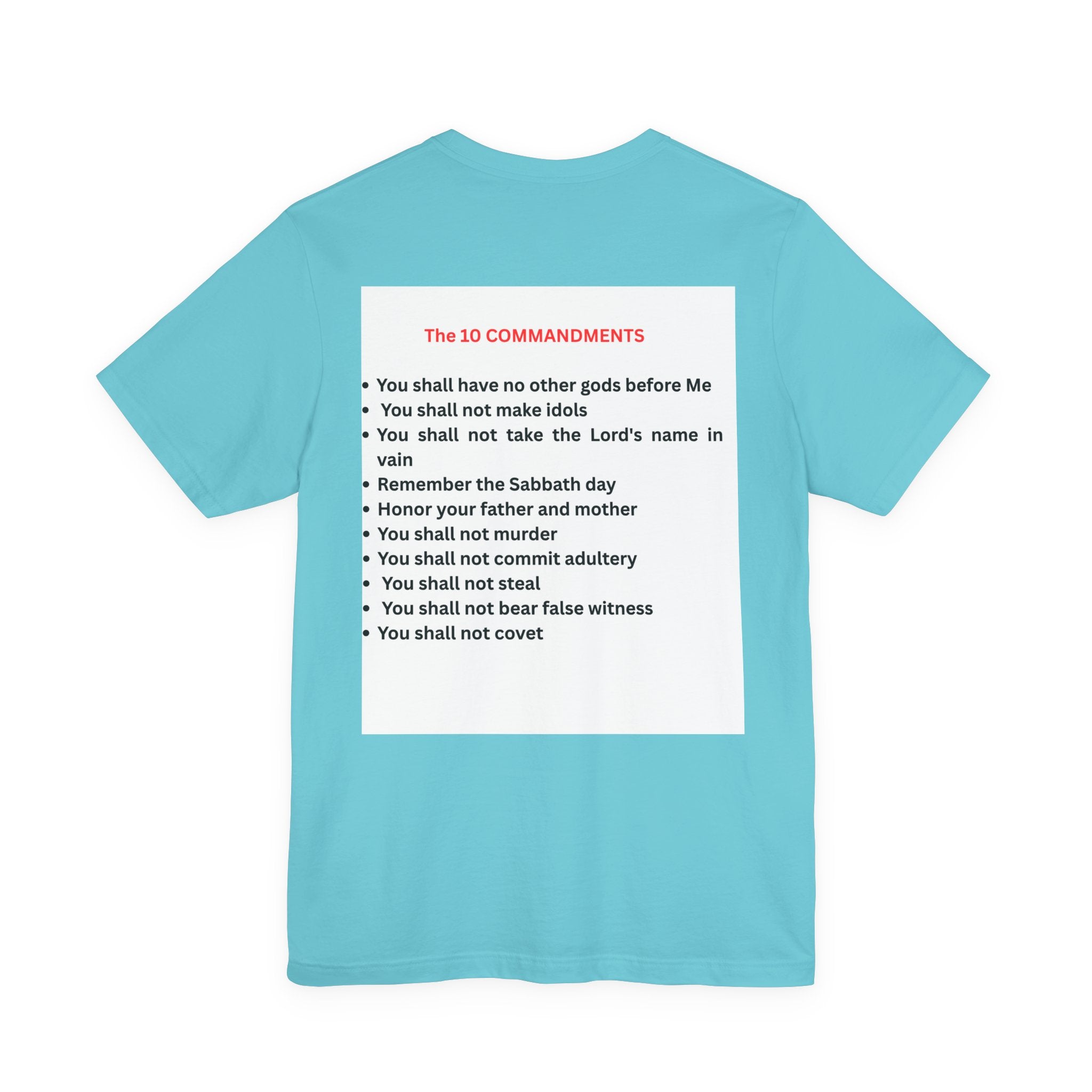 Ten Commandments Tablet T-shirt | Religious Scripture Apparel