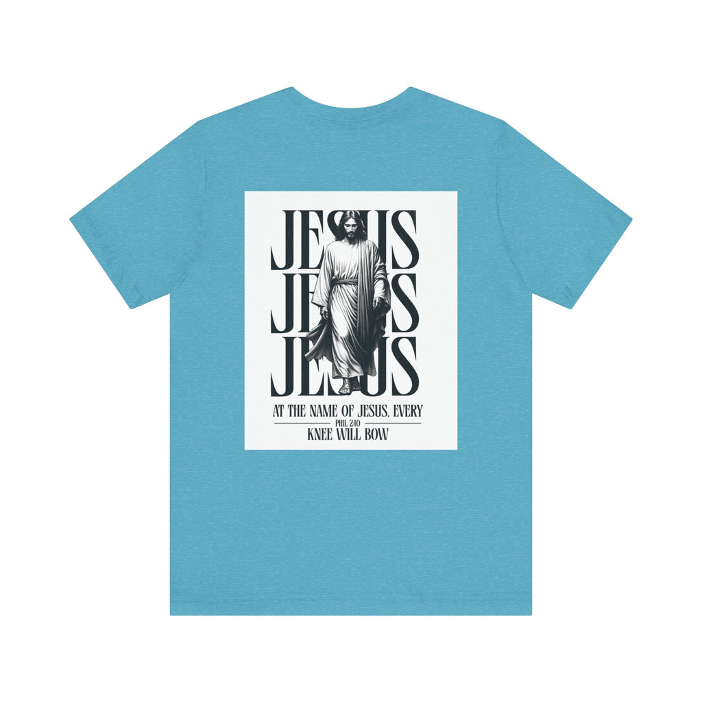 Jesus typography tee | Religious Jesus back graphic tee