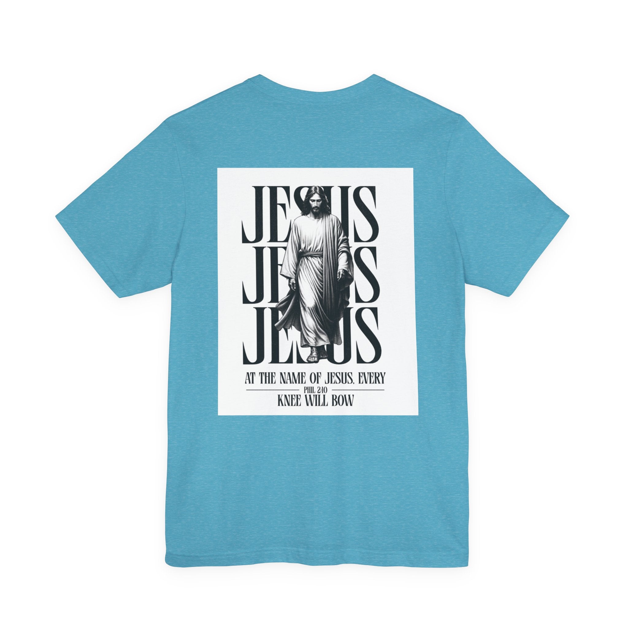 Jesus typography tee | Religious Jesus back graphic tee
