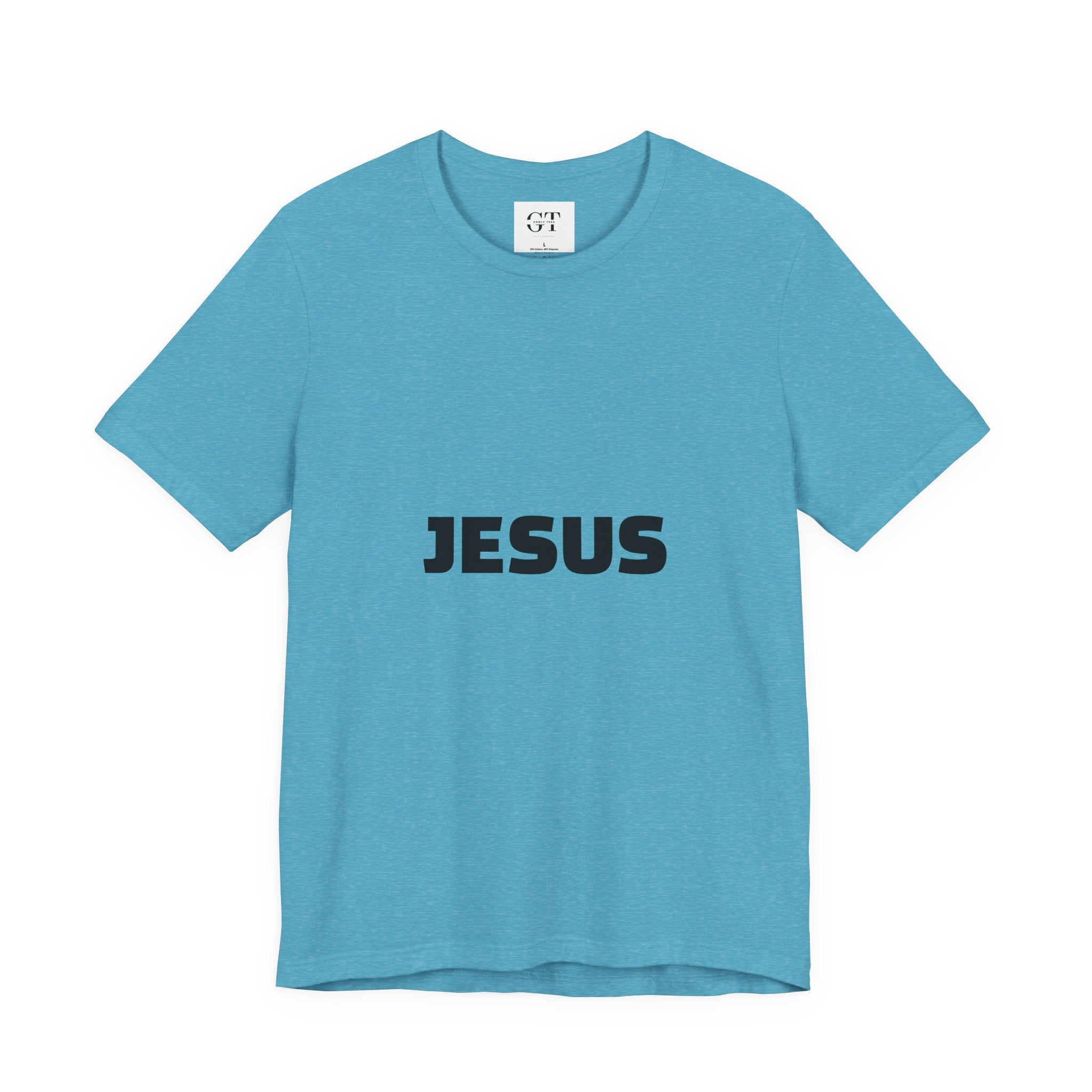 Jesus typography tee | Religious Jesus back graphic tee