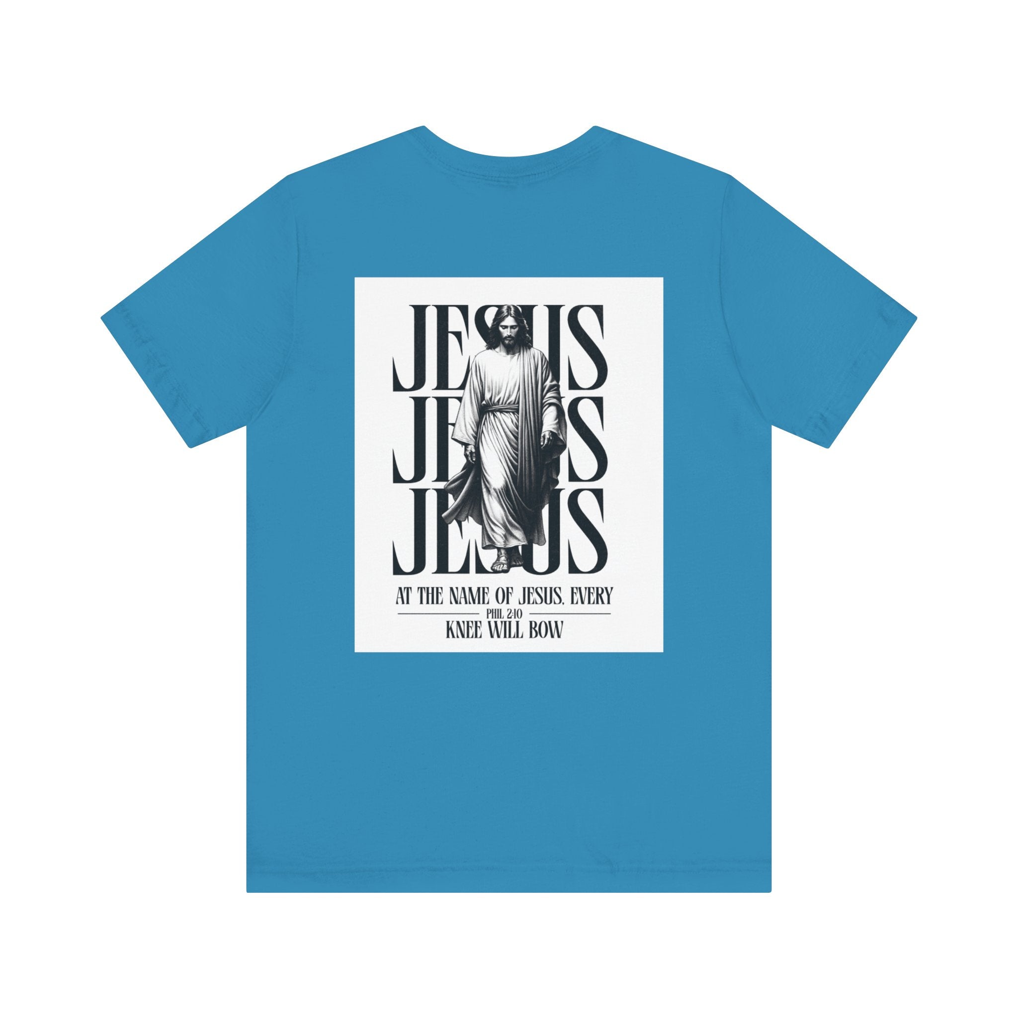 Jesus typography tee | Religious Jesus back graphic tee