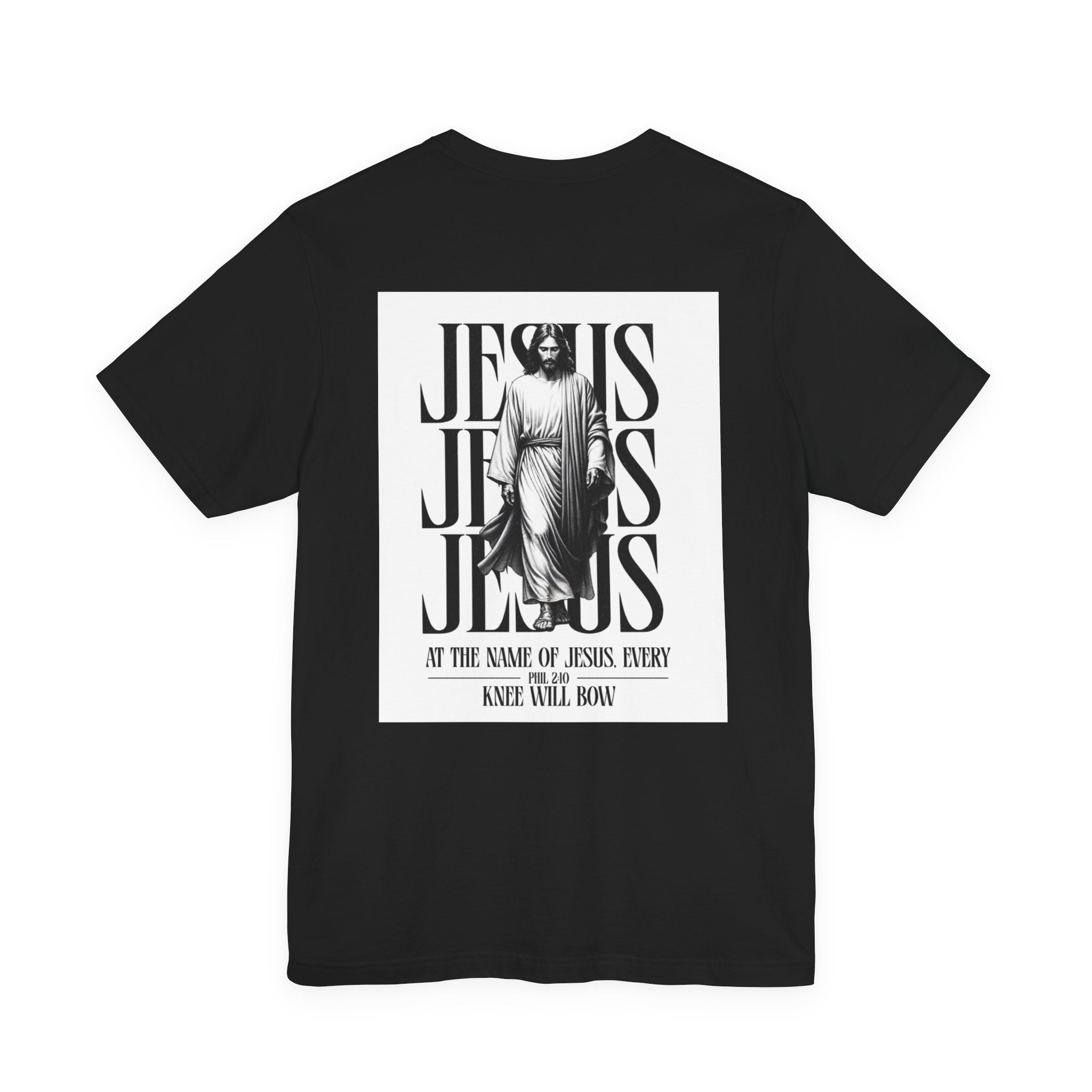 Jesus typography tee | Religious Jesus back graphic tee