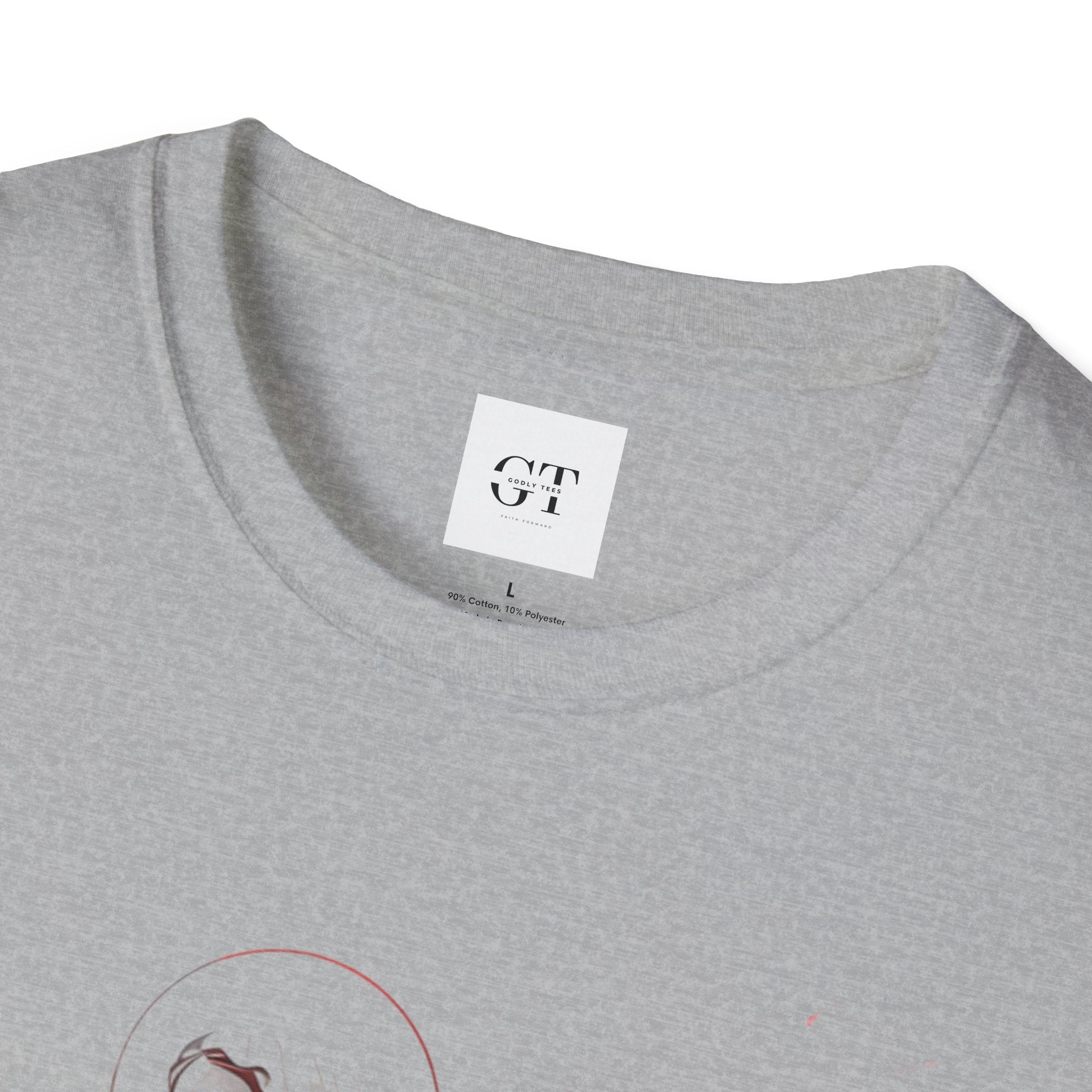 Jesus Watercolor T-Shirt — Red Abstract Sacred Heart Graphic Tee