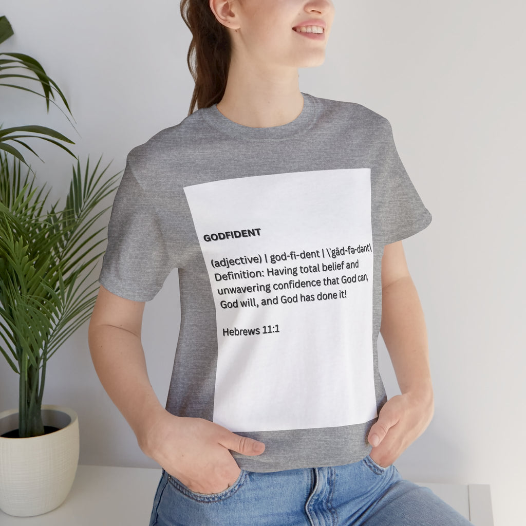 Godfident Definition Tee | Christian Faith Scripture Hebrews 11:1