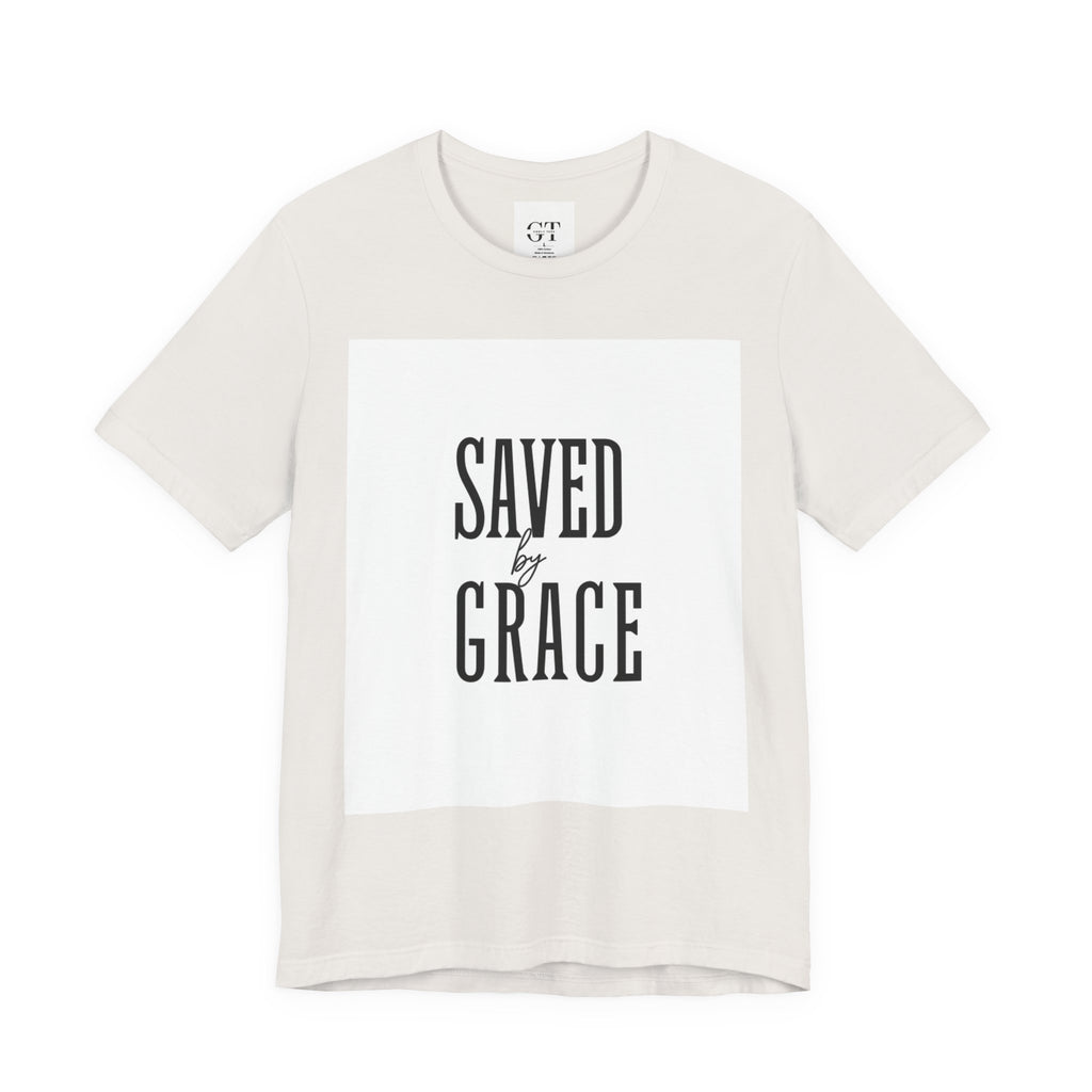 Saved by Grace T-shirt | Christian faith scripture graphic