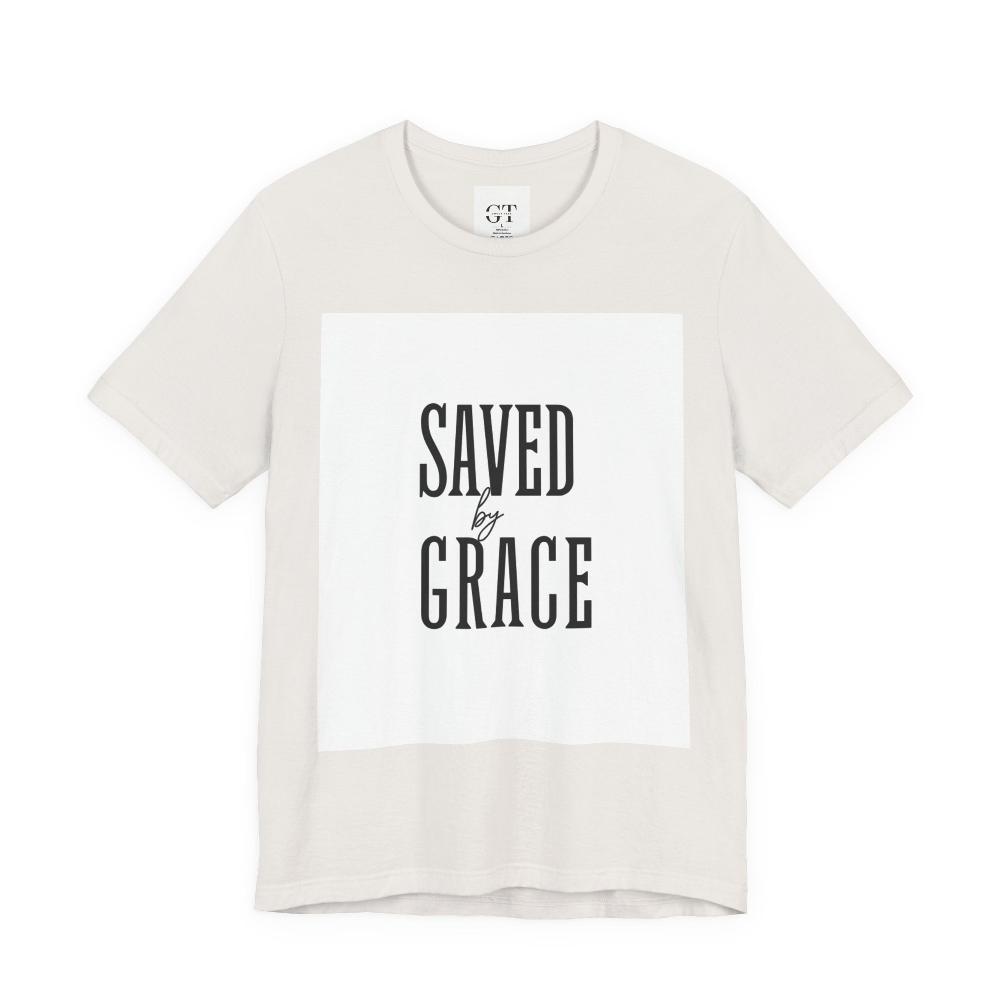 Saved by Grace T-shirt | Christian faith scripture graphic