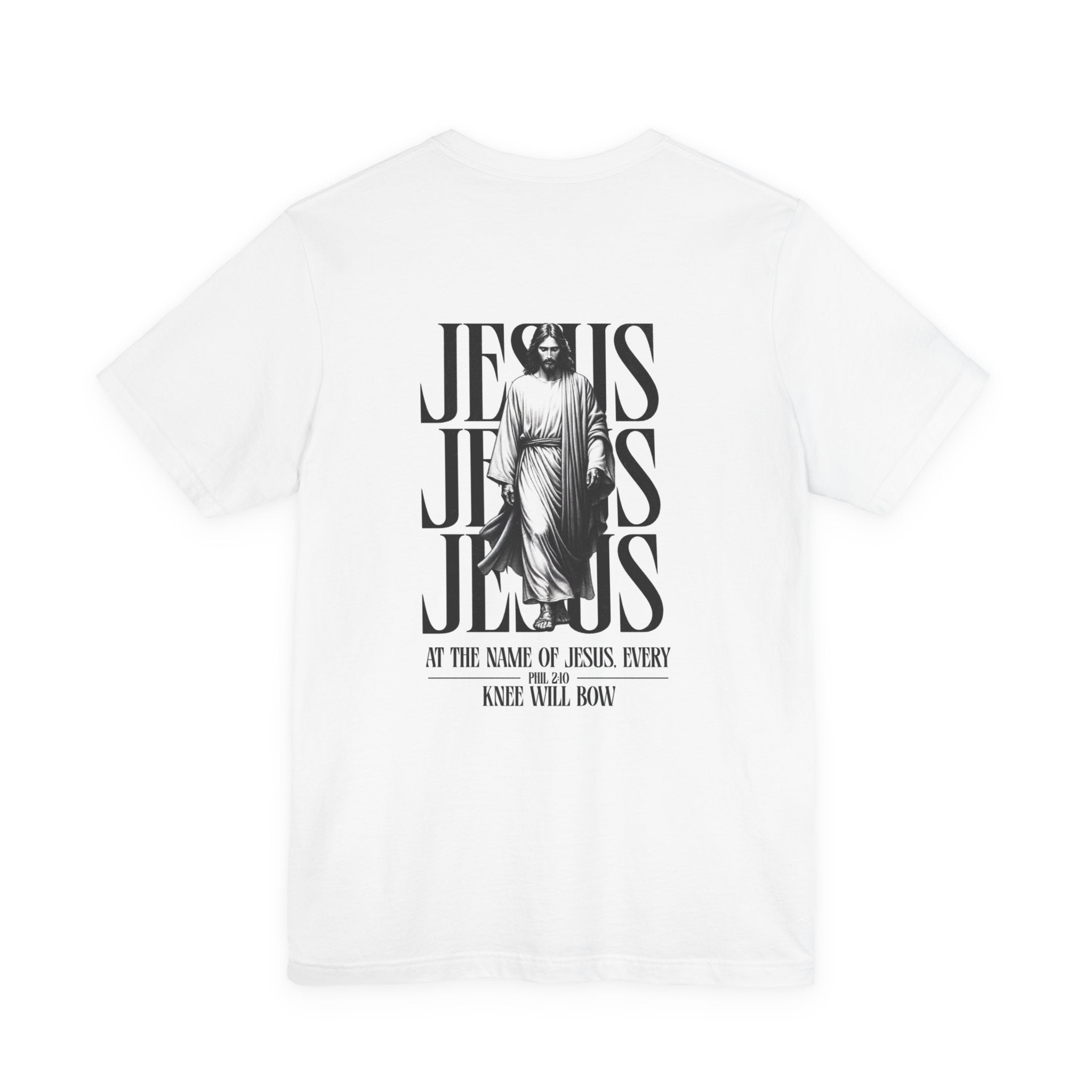 Jesus typography tee | Religious Jesus back graphic tee