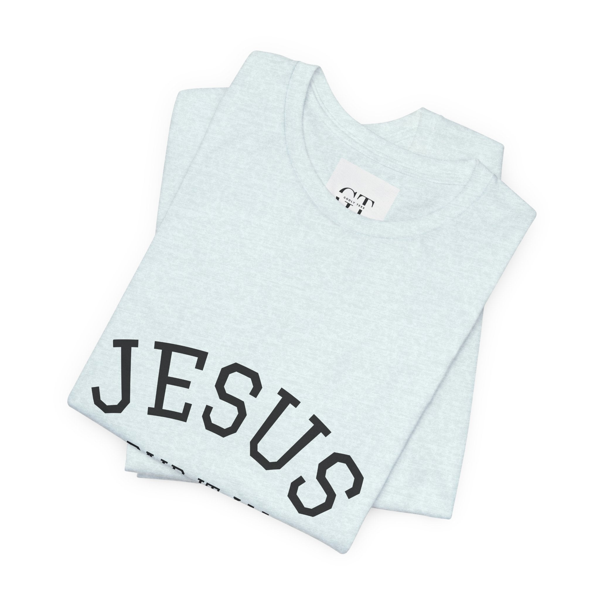 Jesus Paid It All Tee — Christian Faith Graphic T-Shirt (Receipt Back Print)
