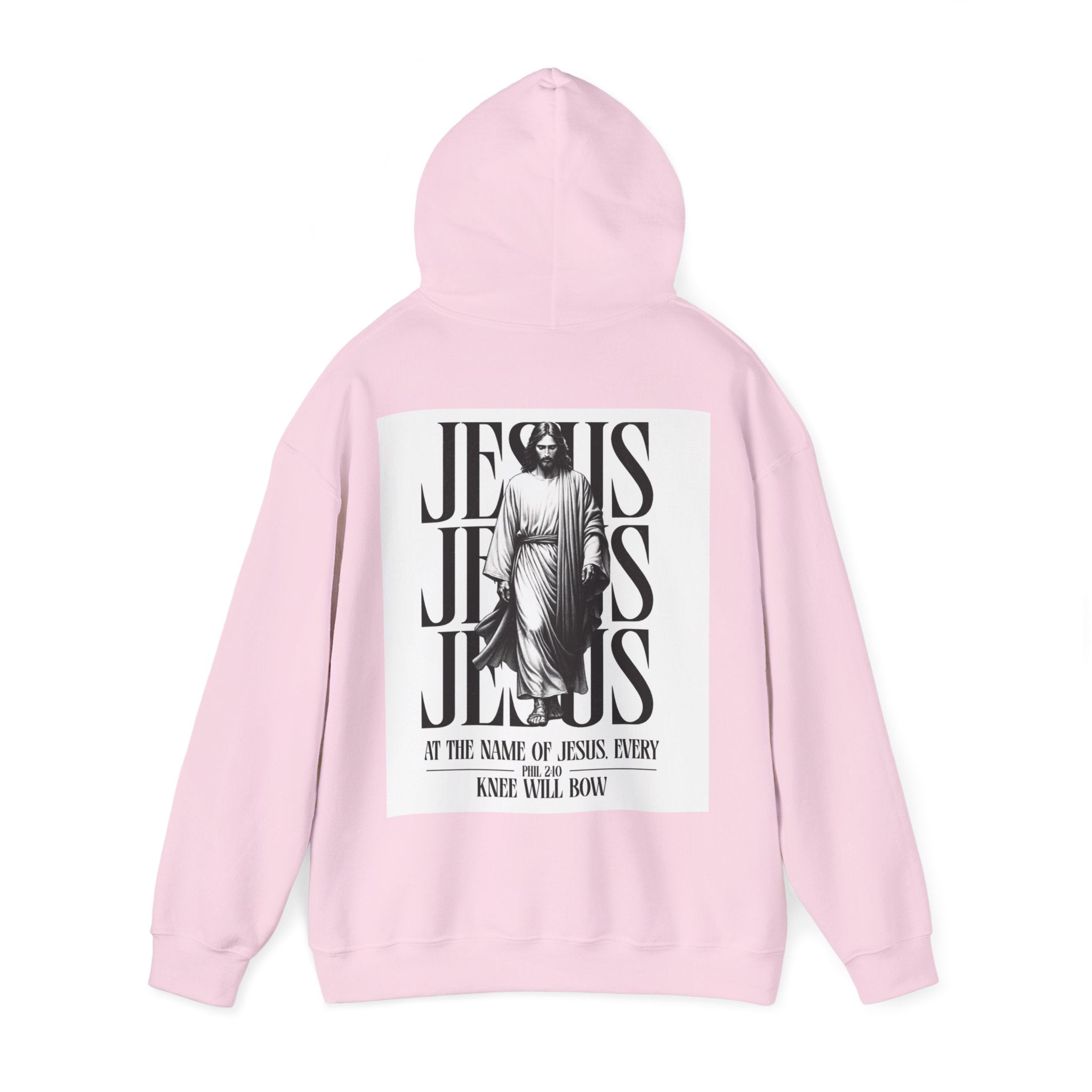 Jesus Hoodie | Religious Graphic Pullover, Back Prayer Design