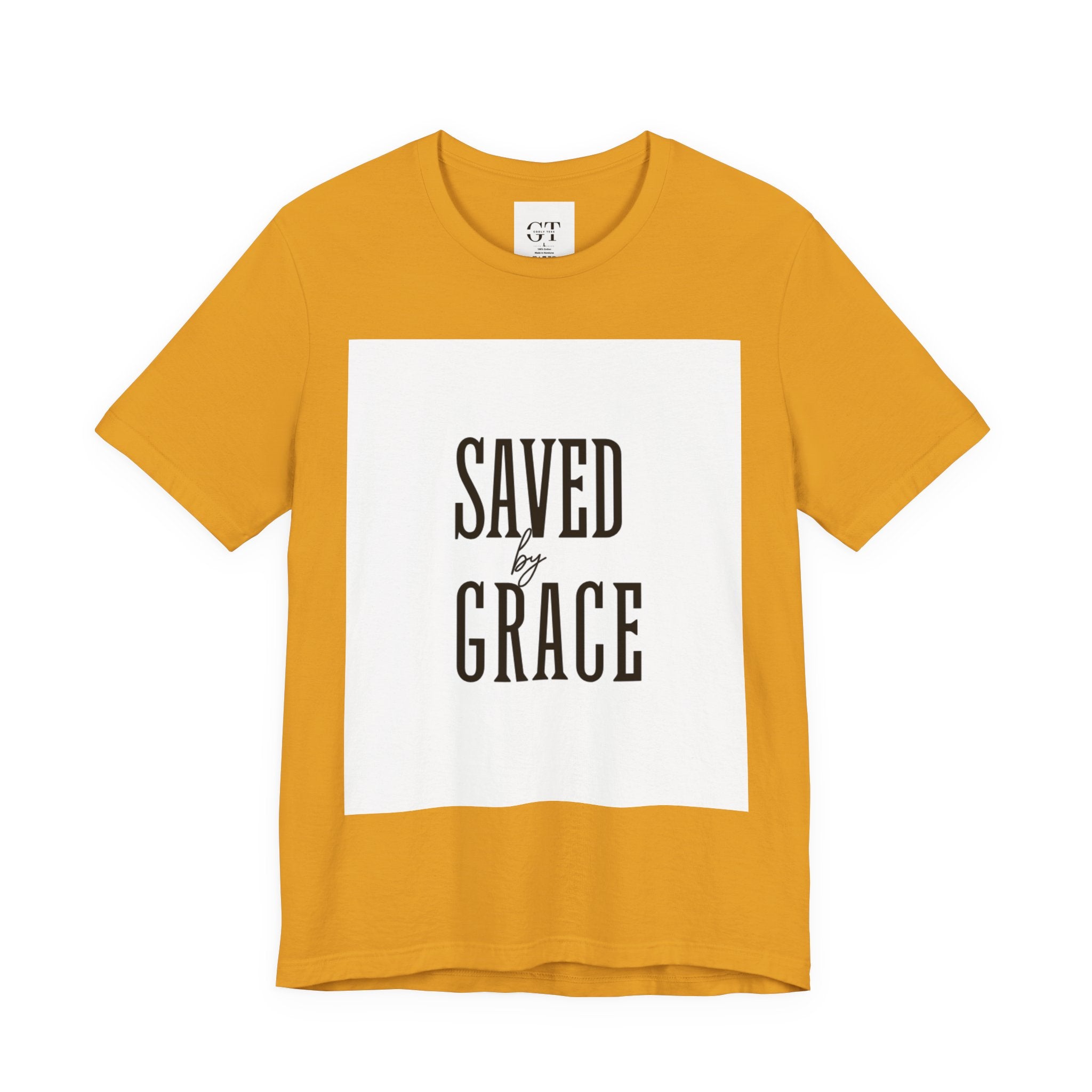 Saved by Grace T-shirt | Christian faith scripture graphic