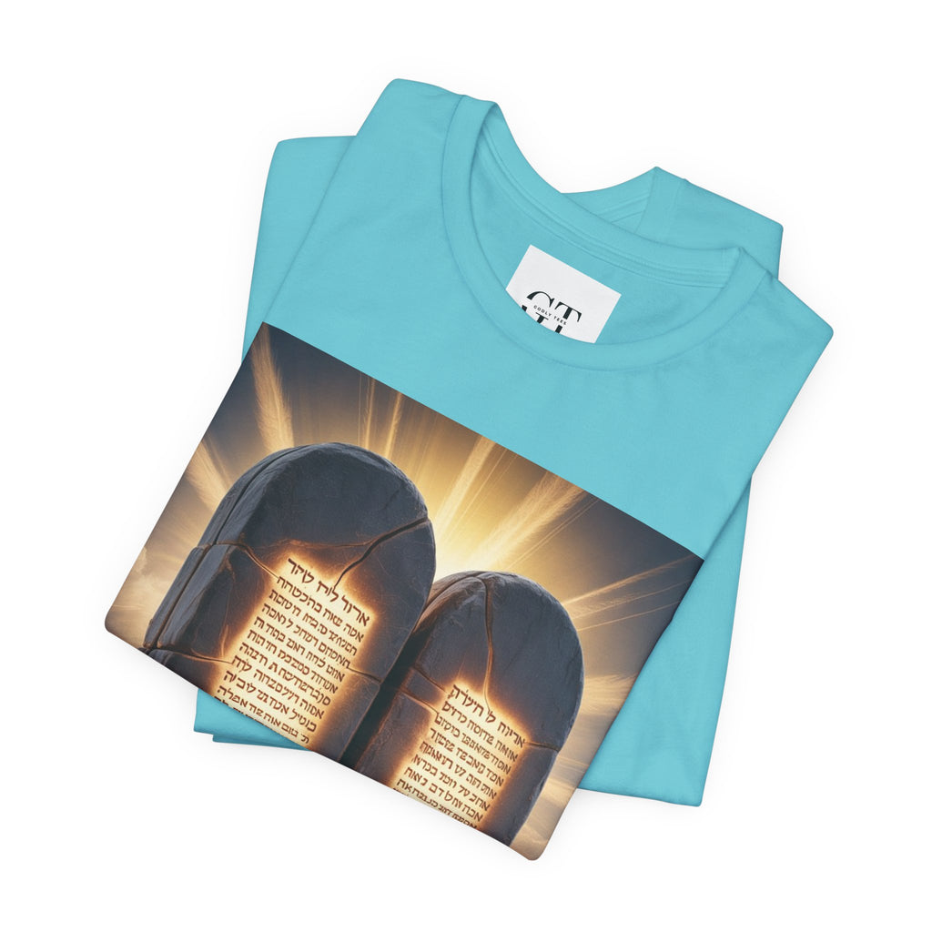 Ten Commandments Tablet T-shirt | Religious Scripture Apparel
