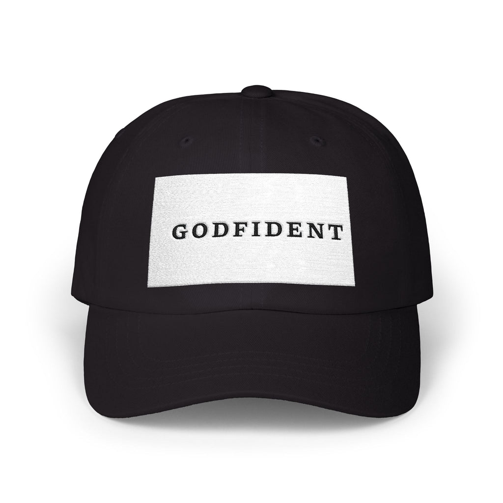 Godfident Embroidered Classic Dad Cap | White Baseball Hat