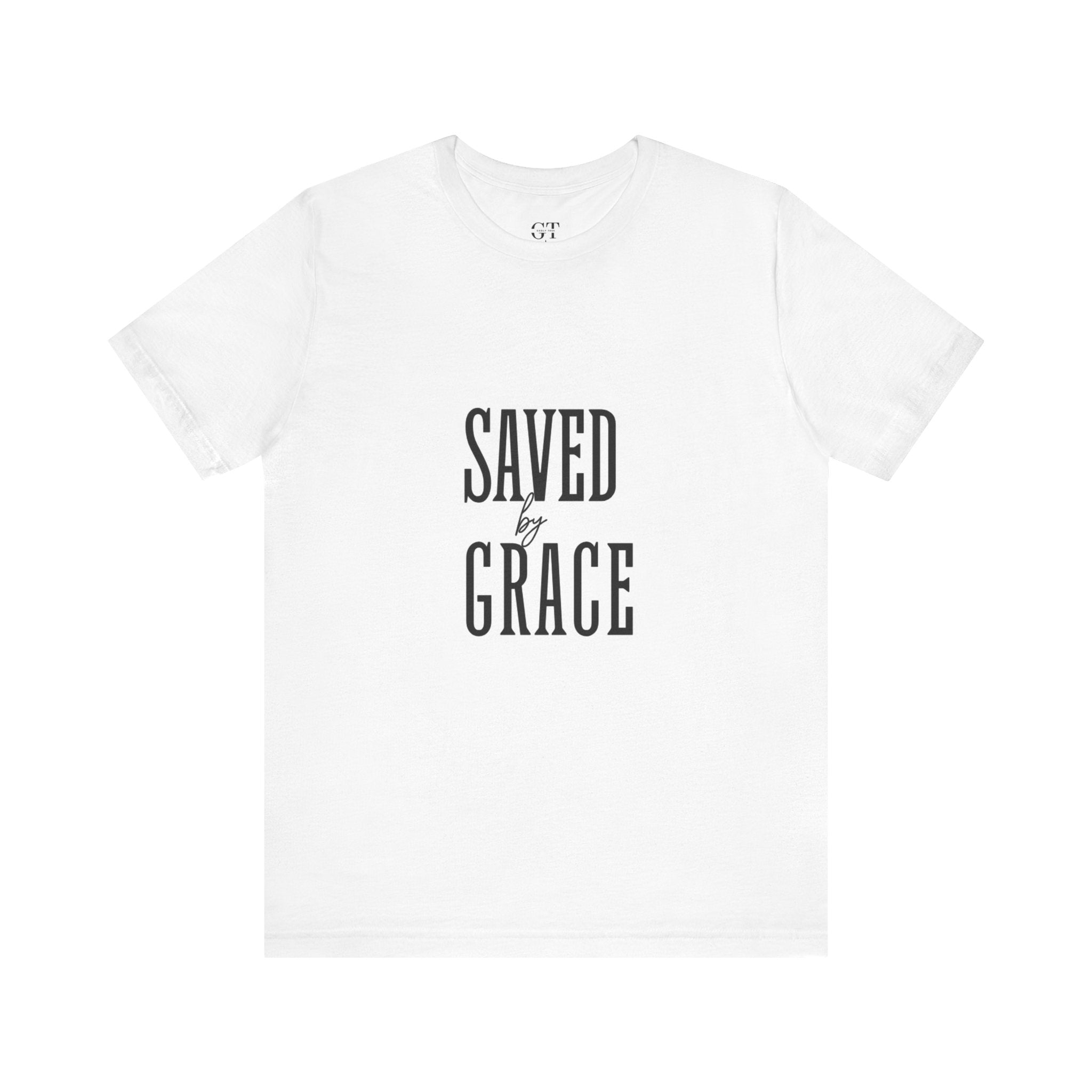 Saved by Grace T-shirt | Christian faith scripture graphic