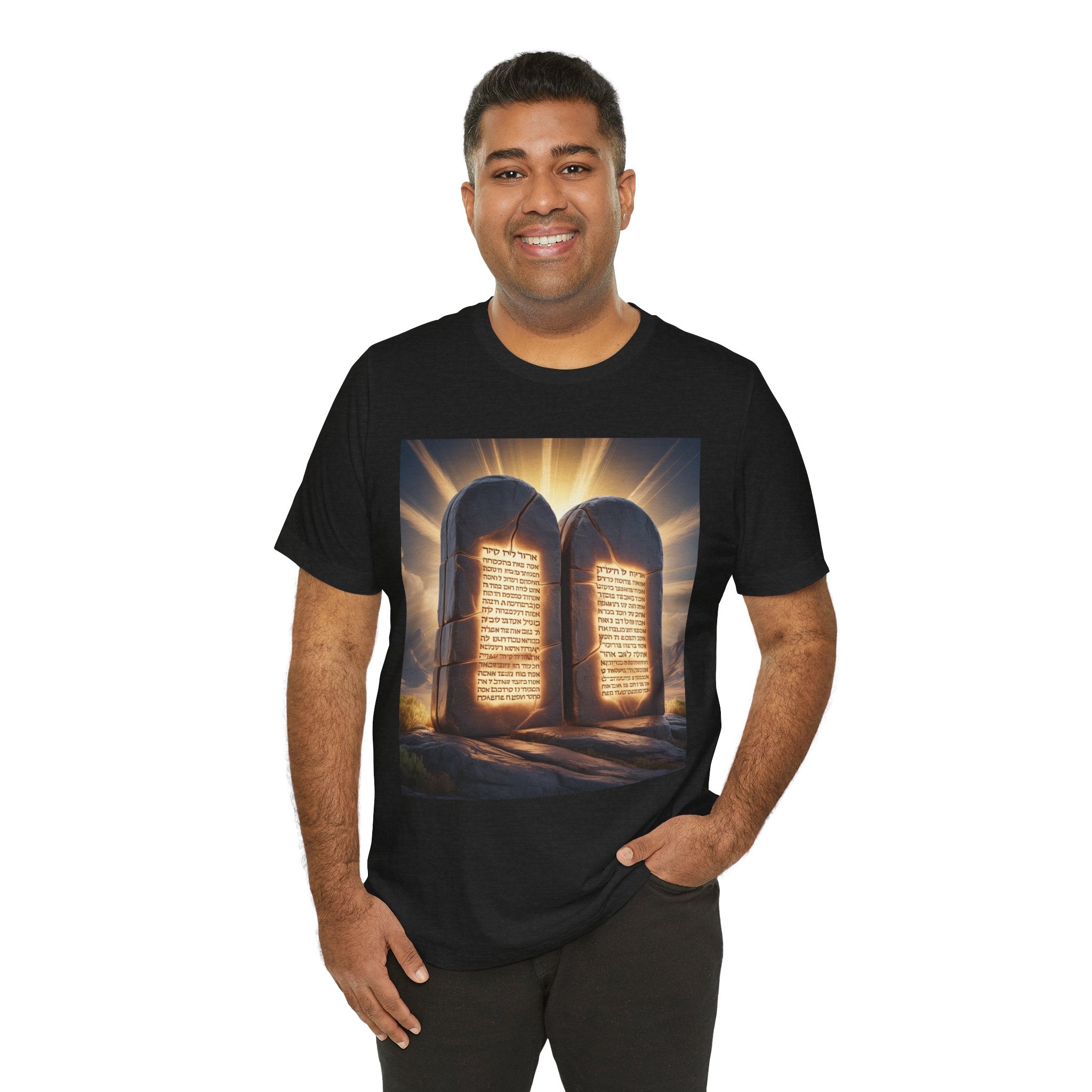 Ten Commandments Tablet T-shirt | Religious Scripture Apparel