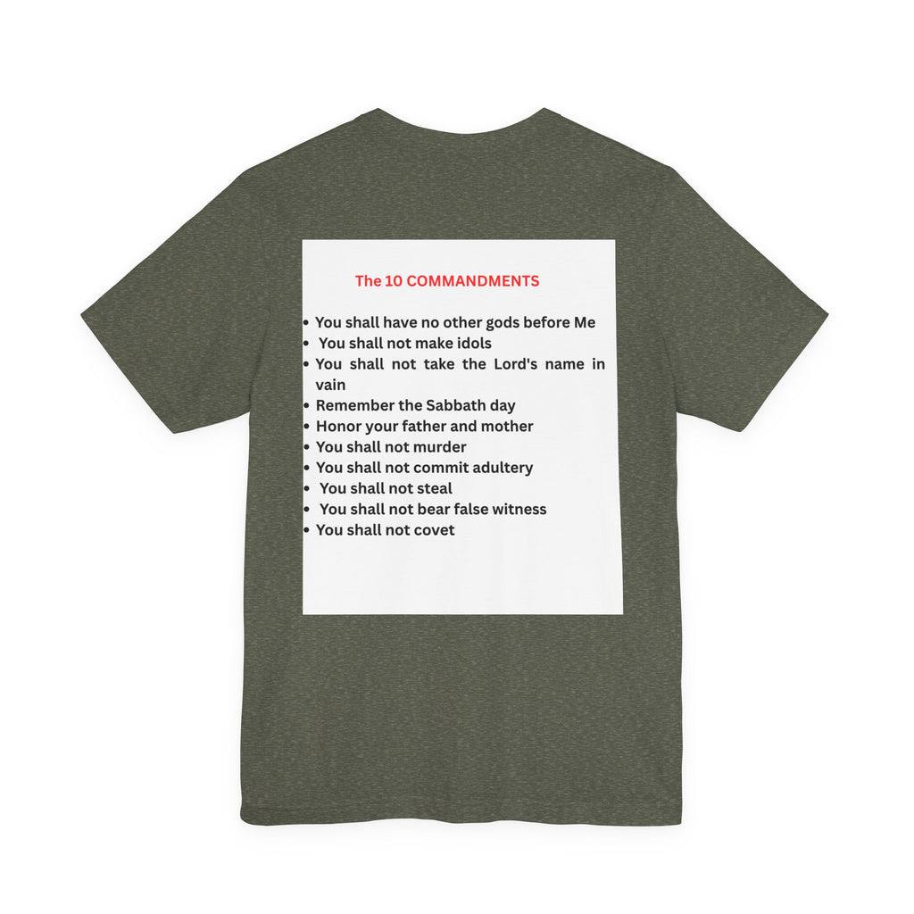 Ten Commandments Tablet T-shirt | Religious Scripture Apparel