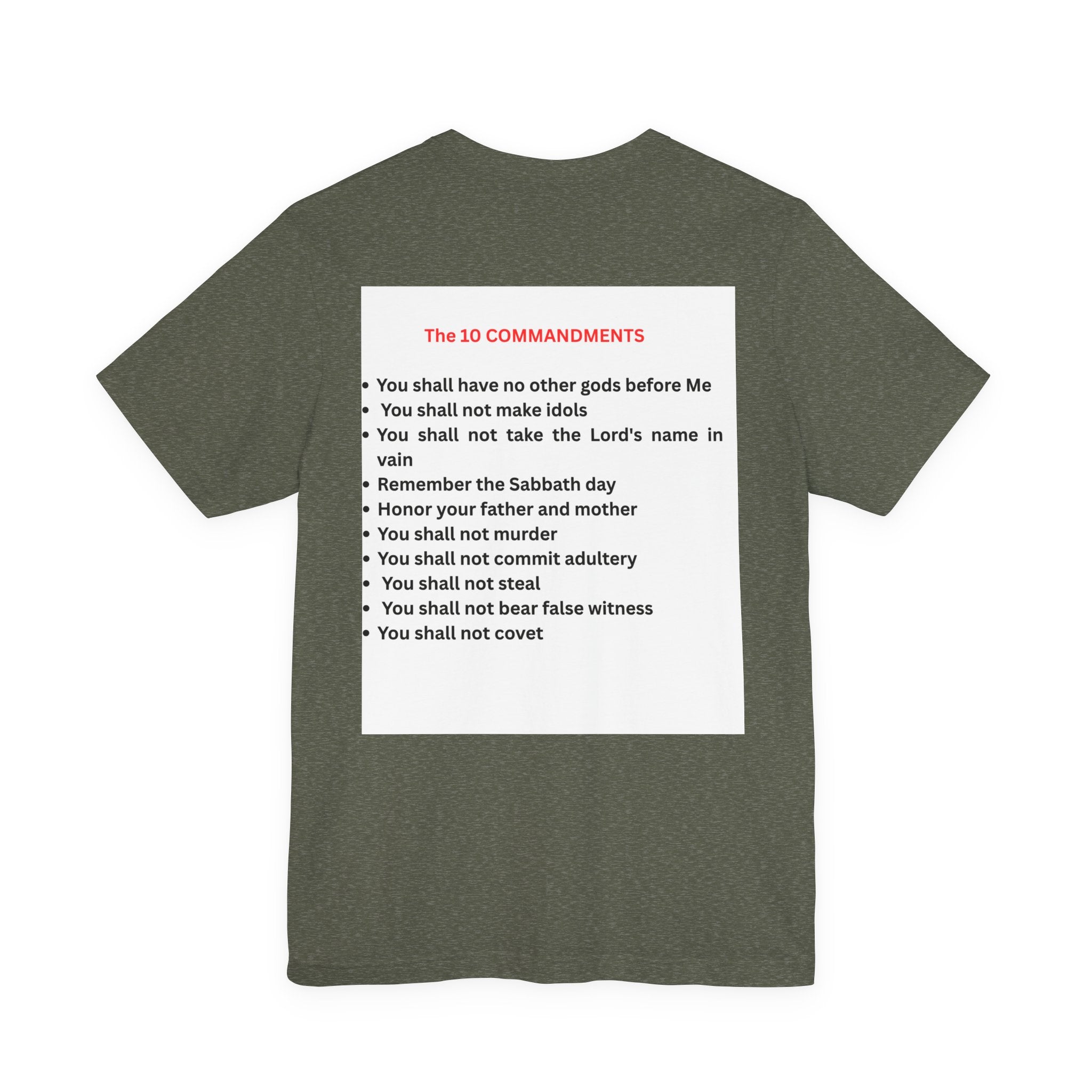 Ten Commandments Tablet T-shirt | Religious Scripture Apparel