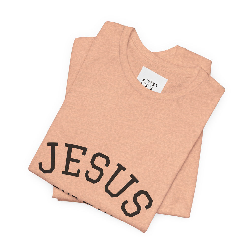 Jesus Paid It All Tee — Christian Faith Graphic T-Shirt (Receipt Back Print)