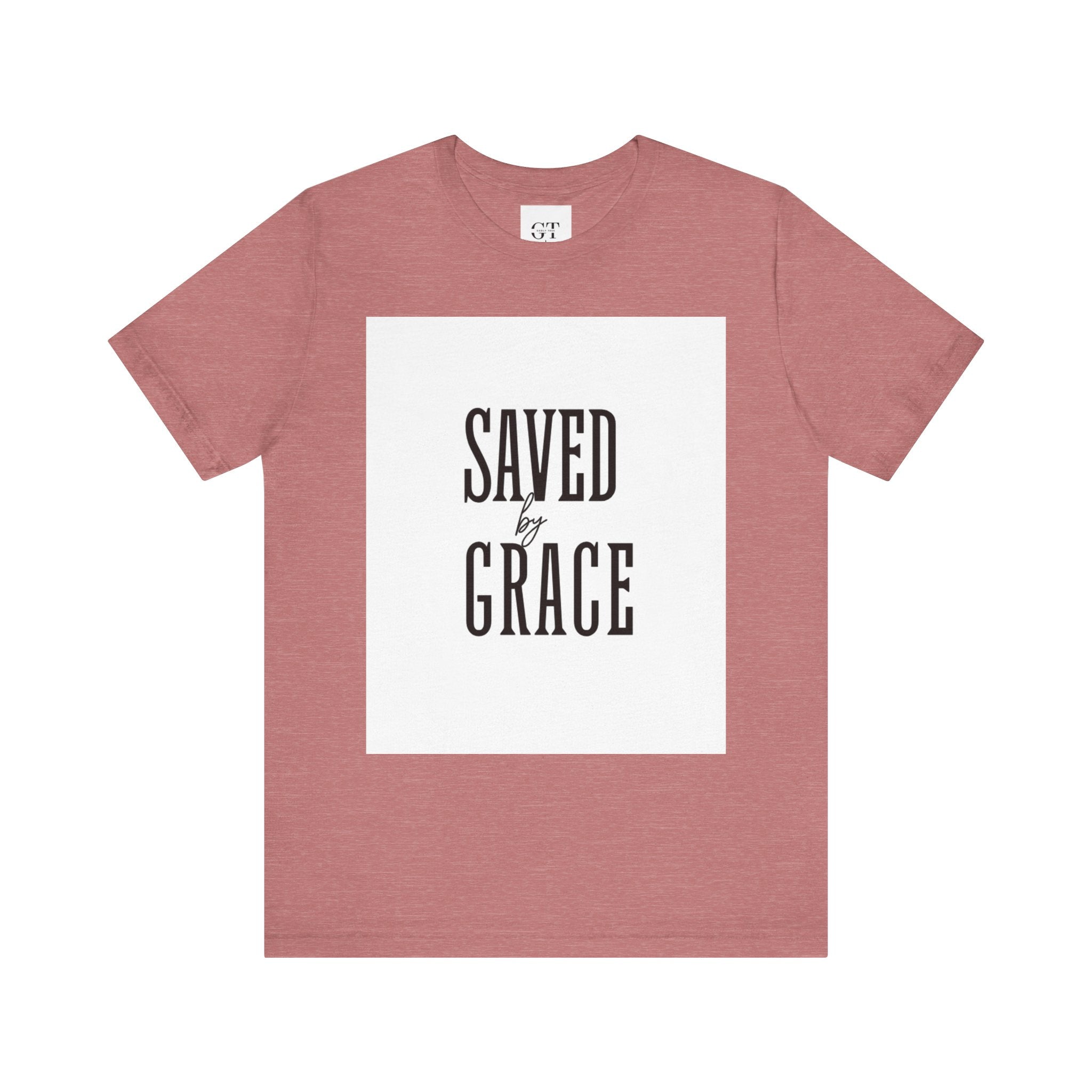 Saved by Grace T-shirt | Christian faith scripture graphic