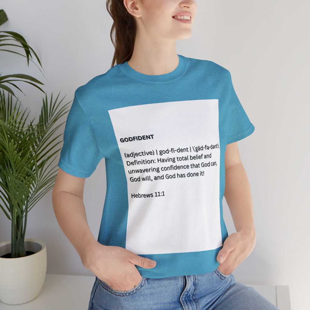 Godfident Definition Tee | Christian Faith Scripture Hebrews 11:1