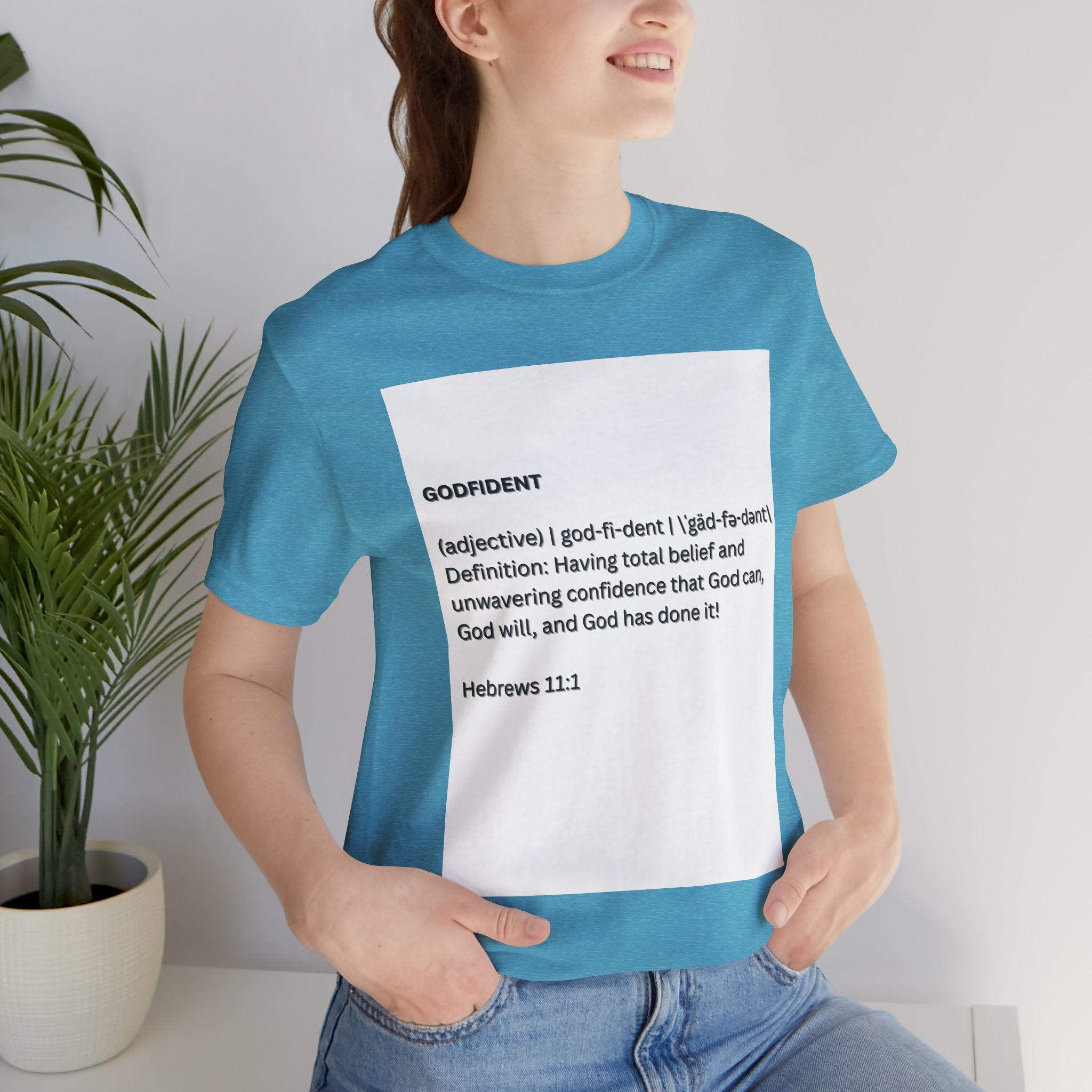 Godfident Definition Tee | Christian Faith Scripture Hebrews 11:1