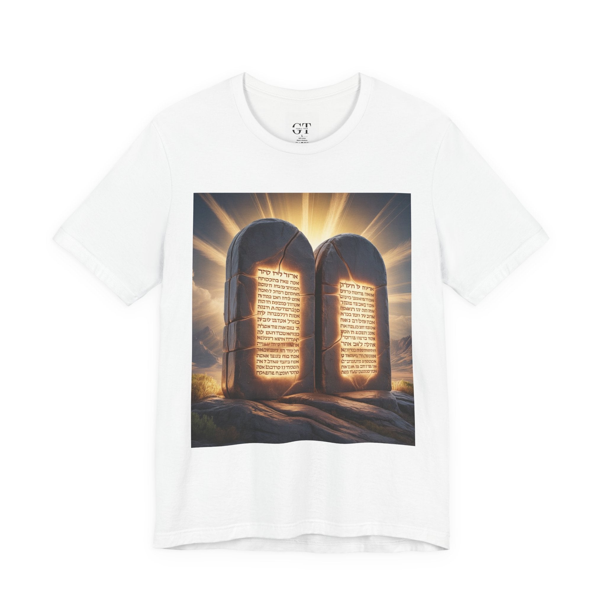 Ten Commandments Tablet T-shirt | Religious Scripture Apparel