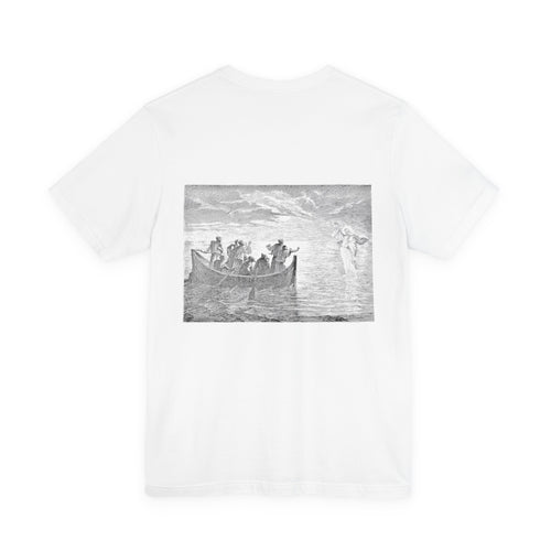 "Jesus Calms the Storm" T-Shirt | Biblical Art Apparel | Matthew 8:23-27