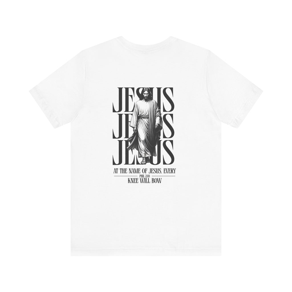 Jesus typography tee | Religious Jesus back graphic tee