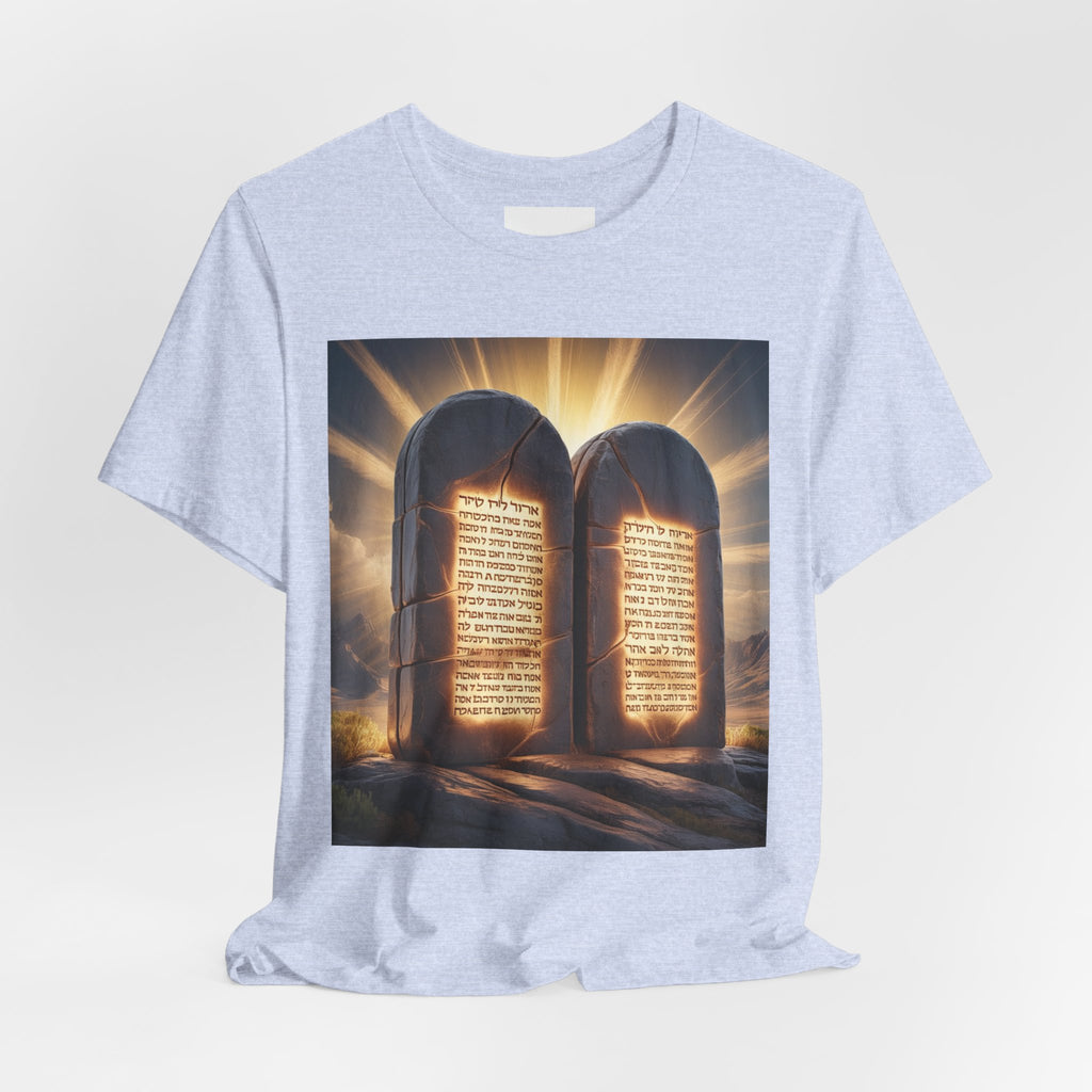 Ten Commandments Tablet T-shirt | Religious Scripture Apparel