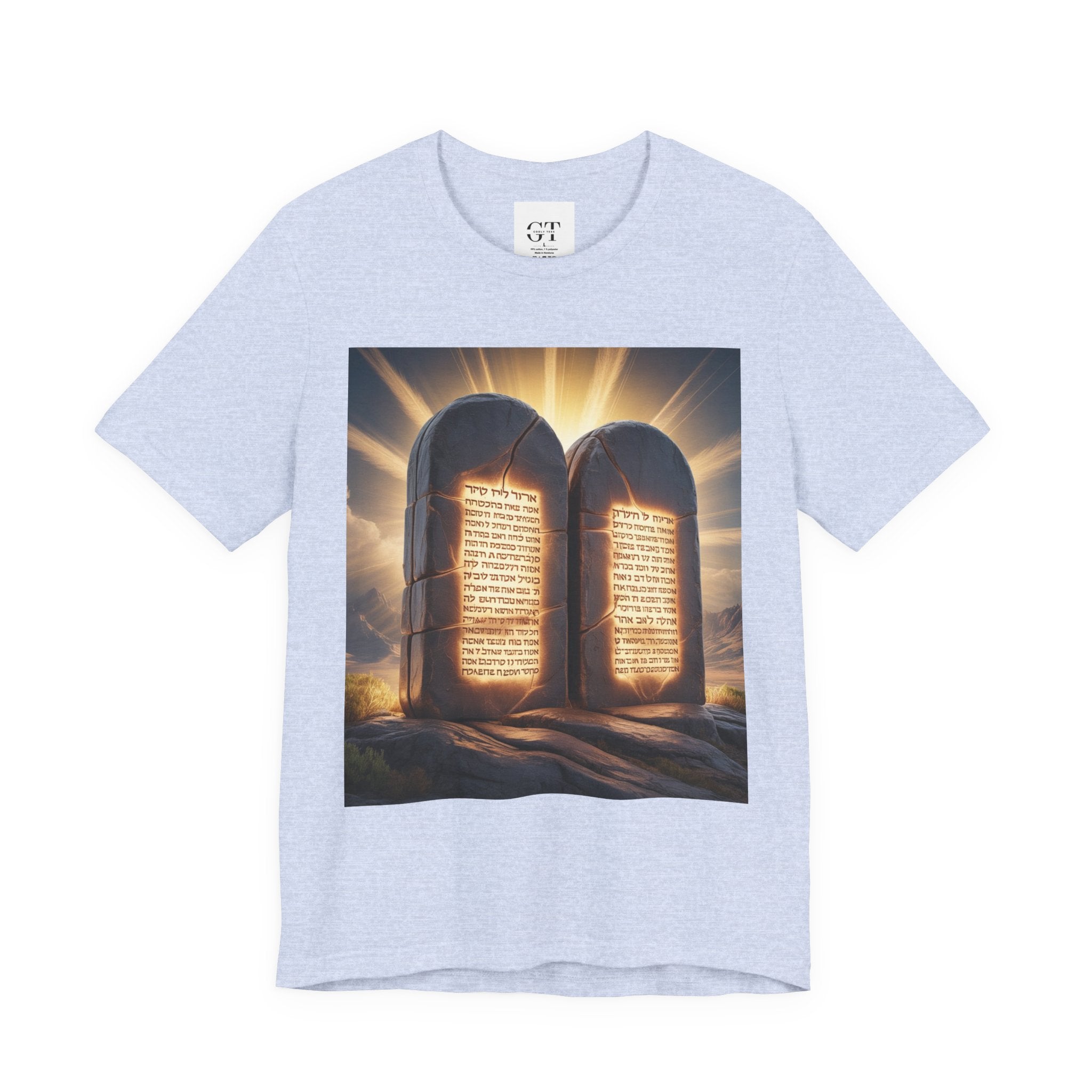 Ten Commandments Tablet T-shirt | Religious Scripture Apparel