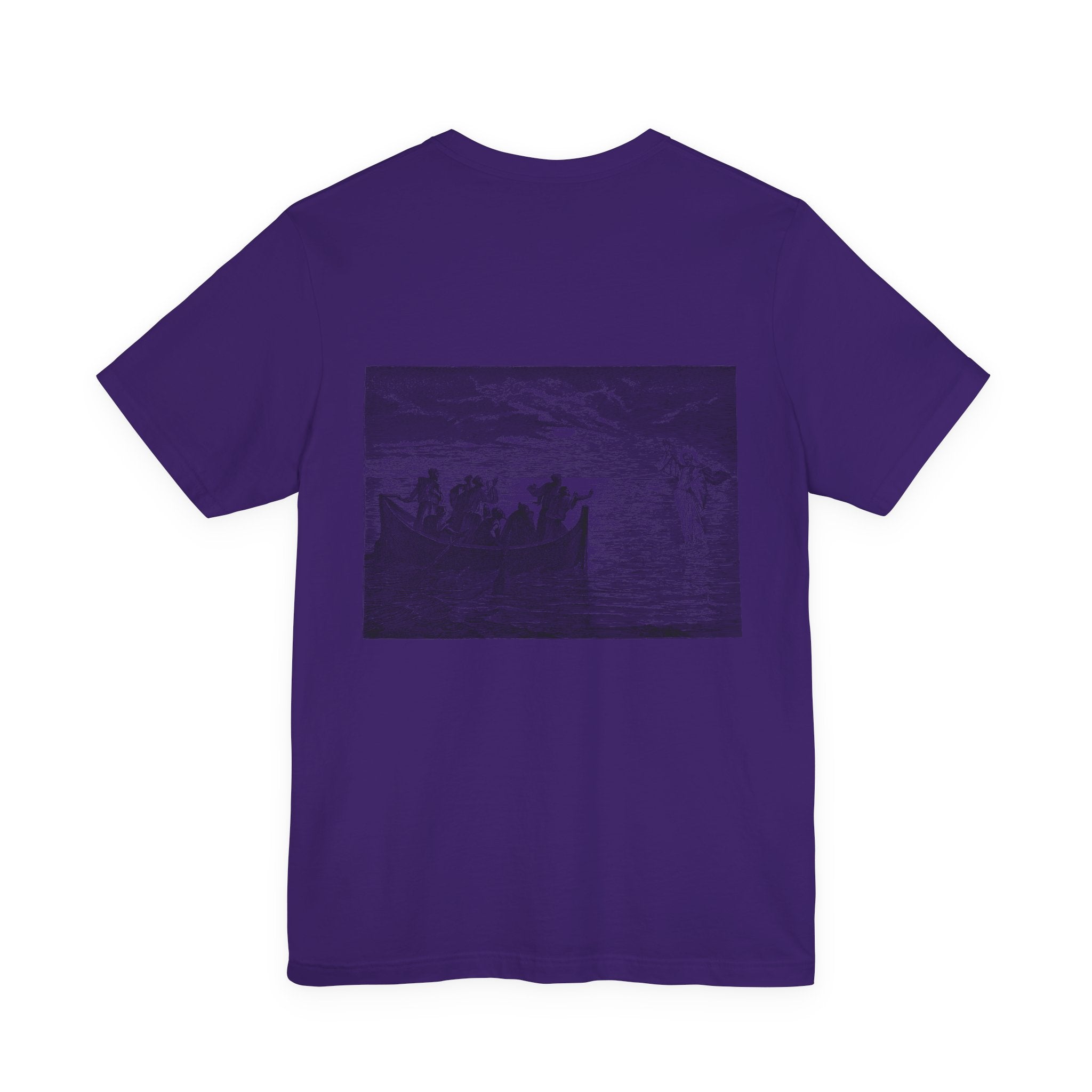 "Jesus Calms the Storm" T-Shirt | Biblical Art Apparel | Matthew 8:23-27