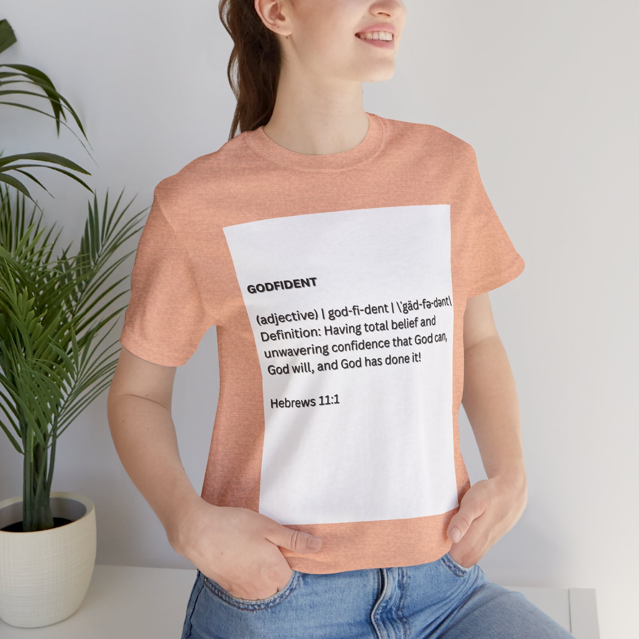 Godfident Definition Tee | Christian Faith Scripture Hebrews 11:1