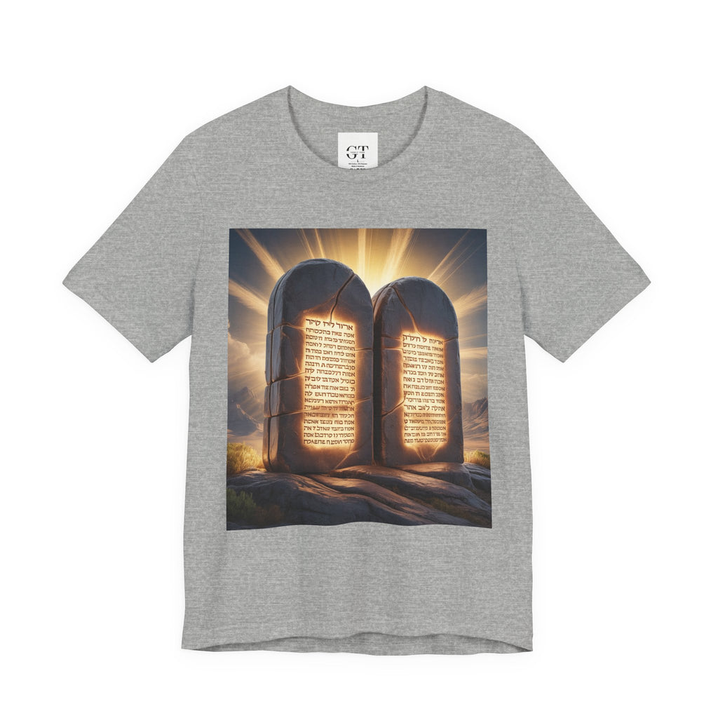 Ten Commandments Tablet T-shirt | Religious Scripture Apparel