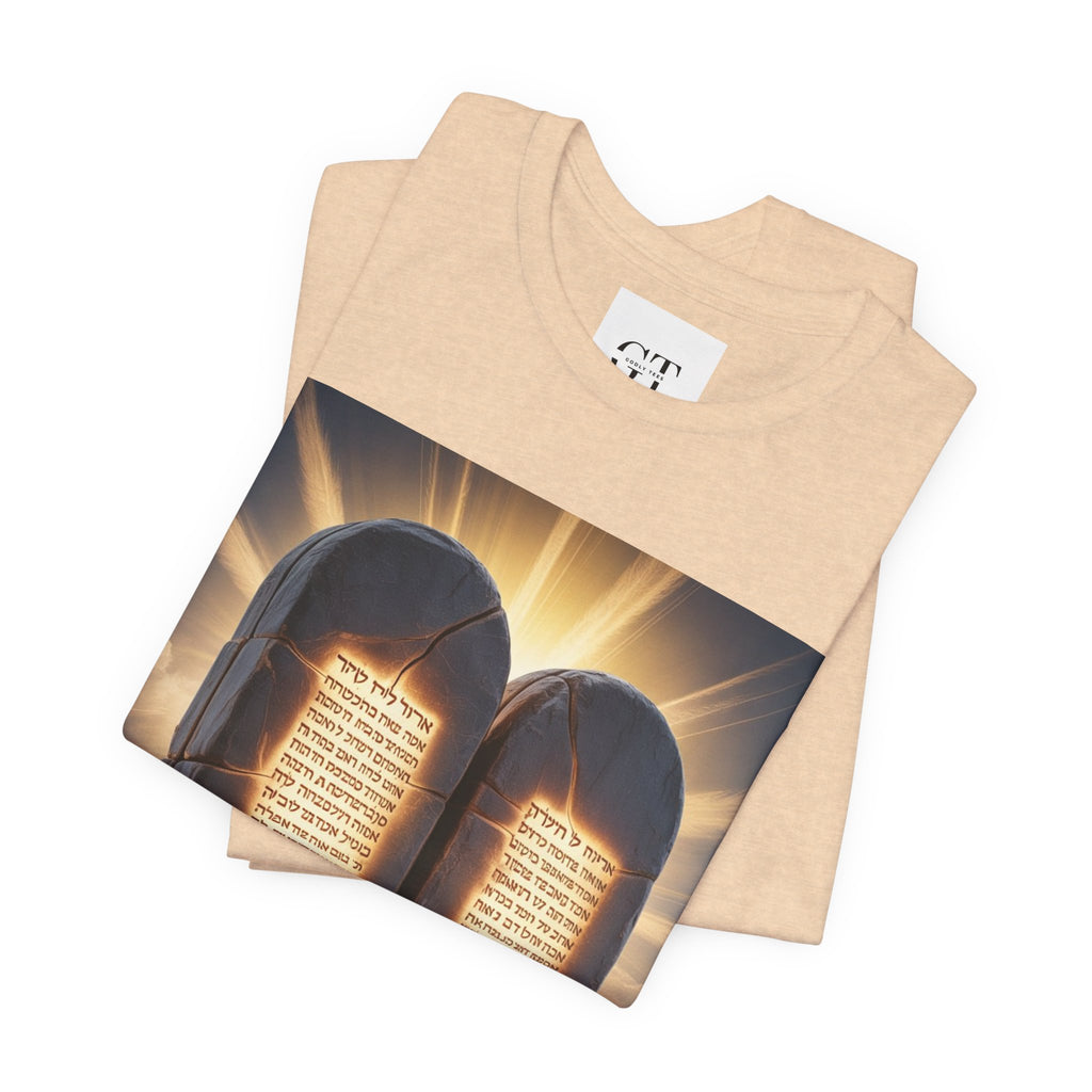 Ten Commandments Tablet T-shirt | Religious Scripture Apparel