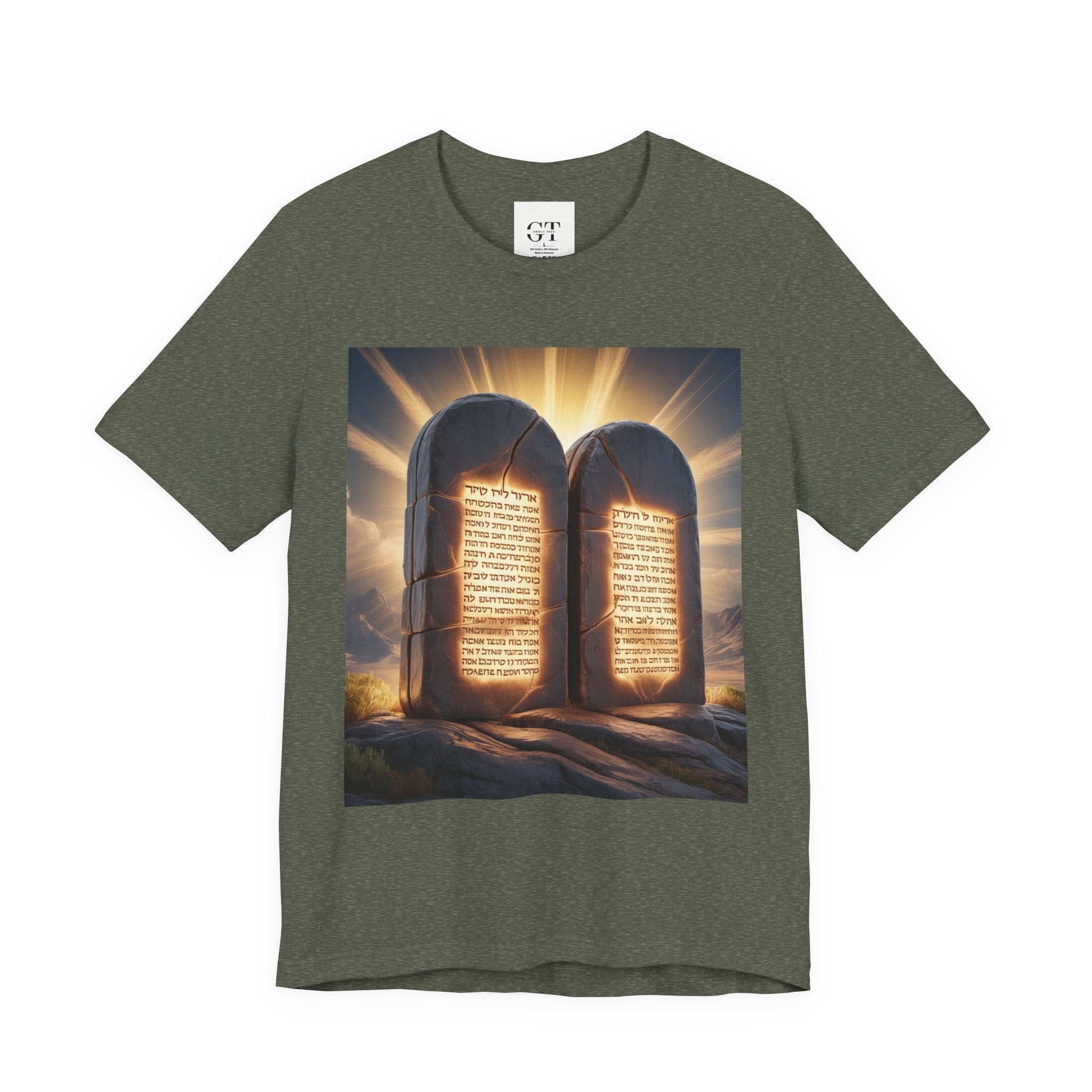 Ten Commandments Tablet T-shirt | Religious Scripture Apparel