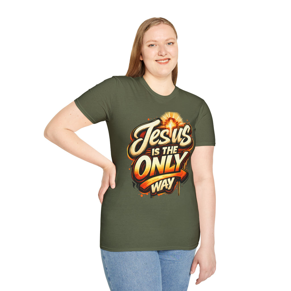 Jesus Is The Only Way" Bold Gospel Tee