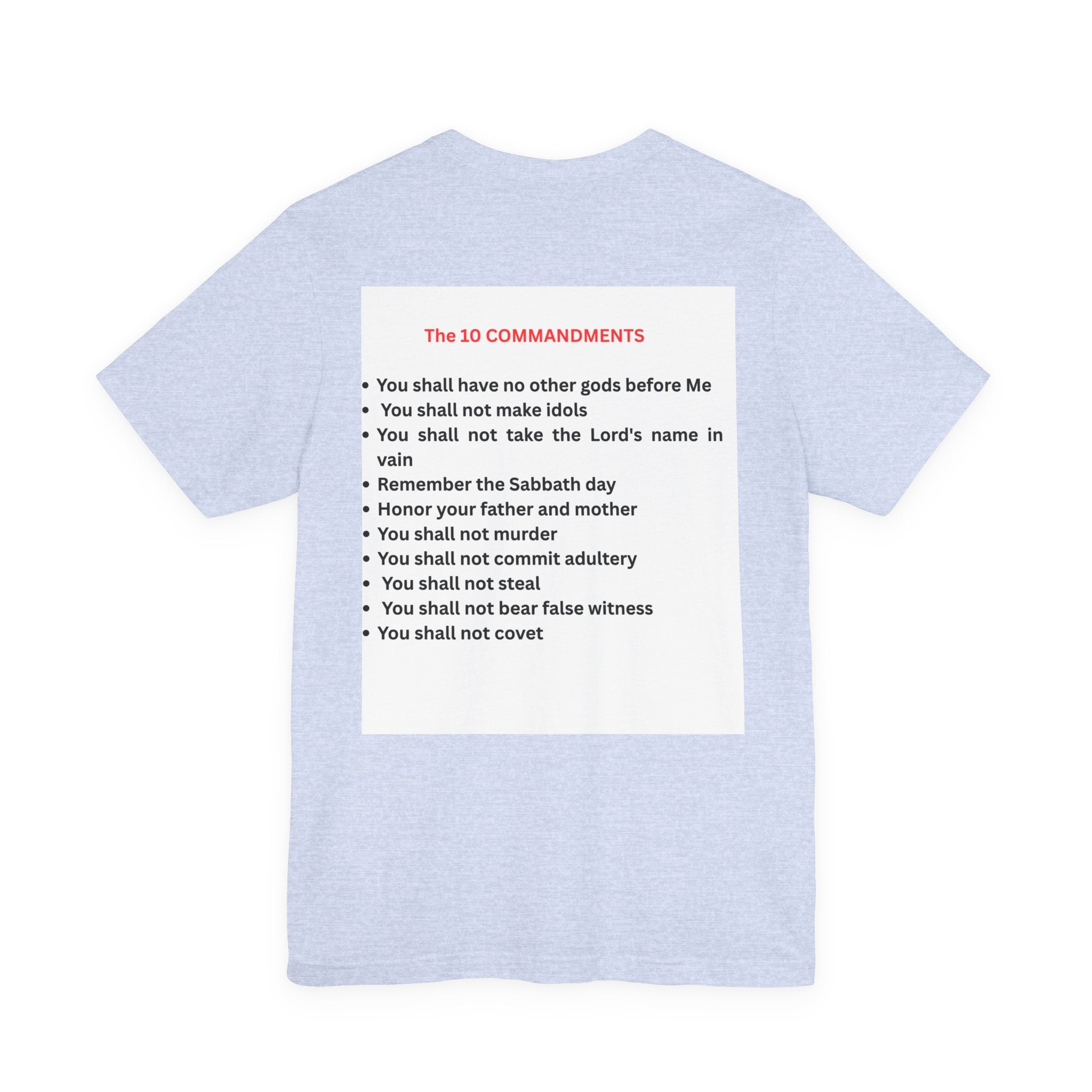 Ten Commandments Tablet T-shirt | Religious Scripture Apparel