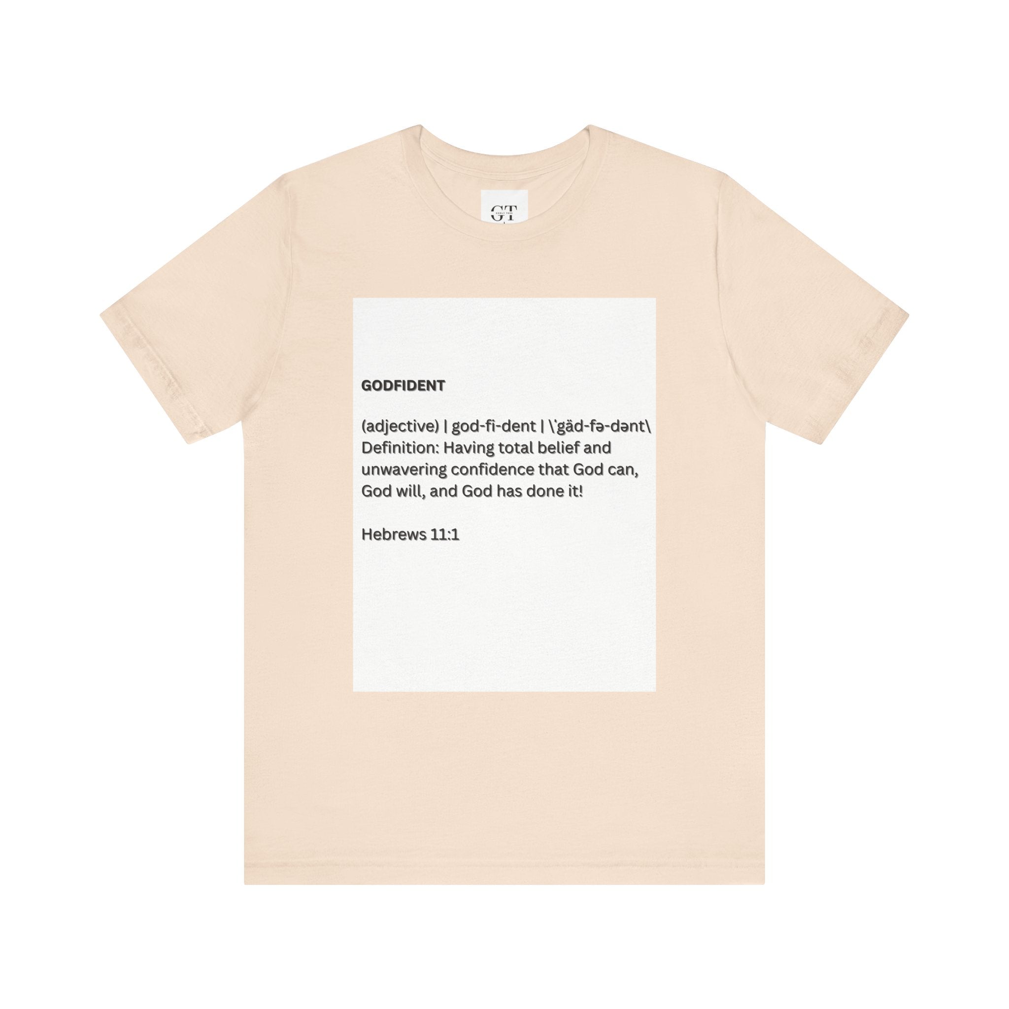 Godfident Definition Tee | Christian Faith Scripture Hebrews 11:1