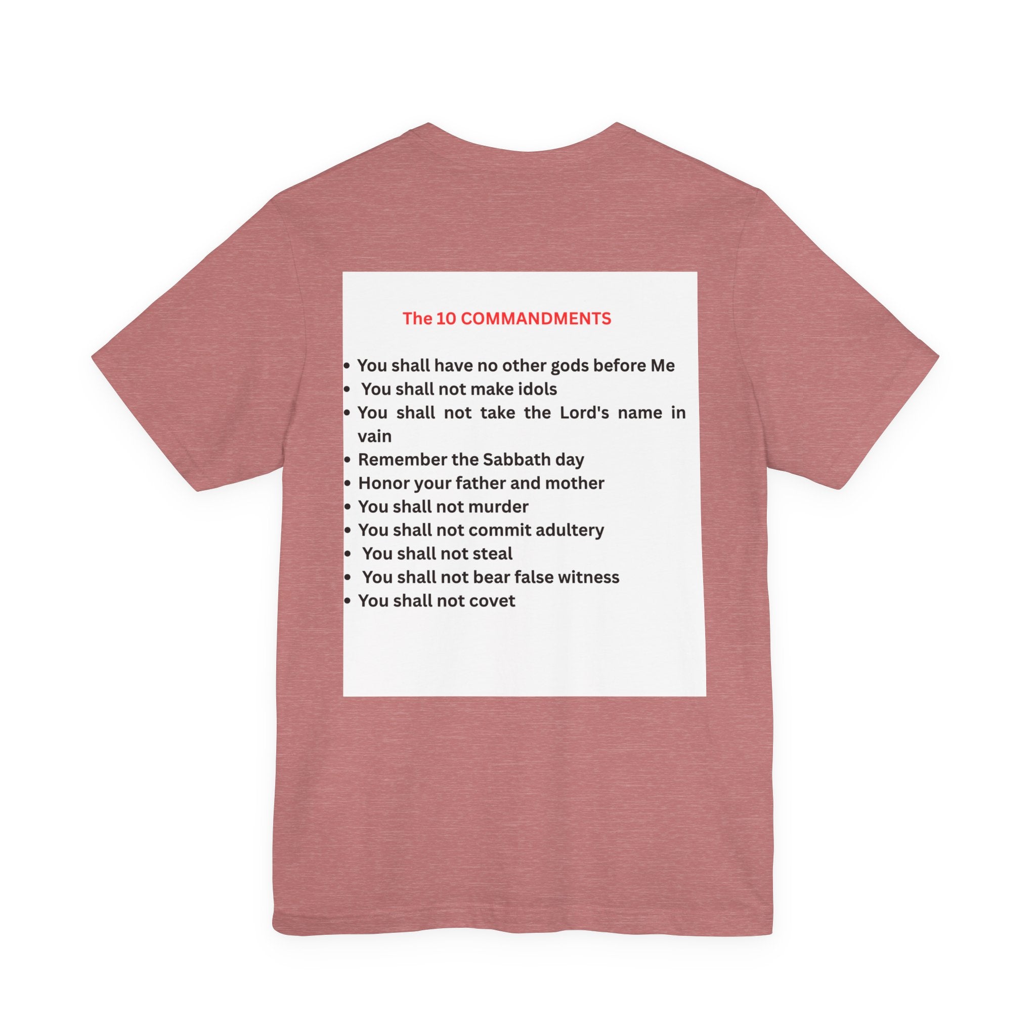 Ten Commandments Tablet T-shirt | Religious Scripture Apparel